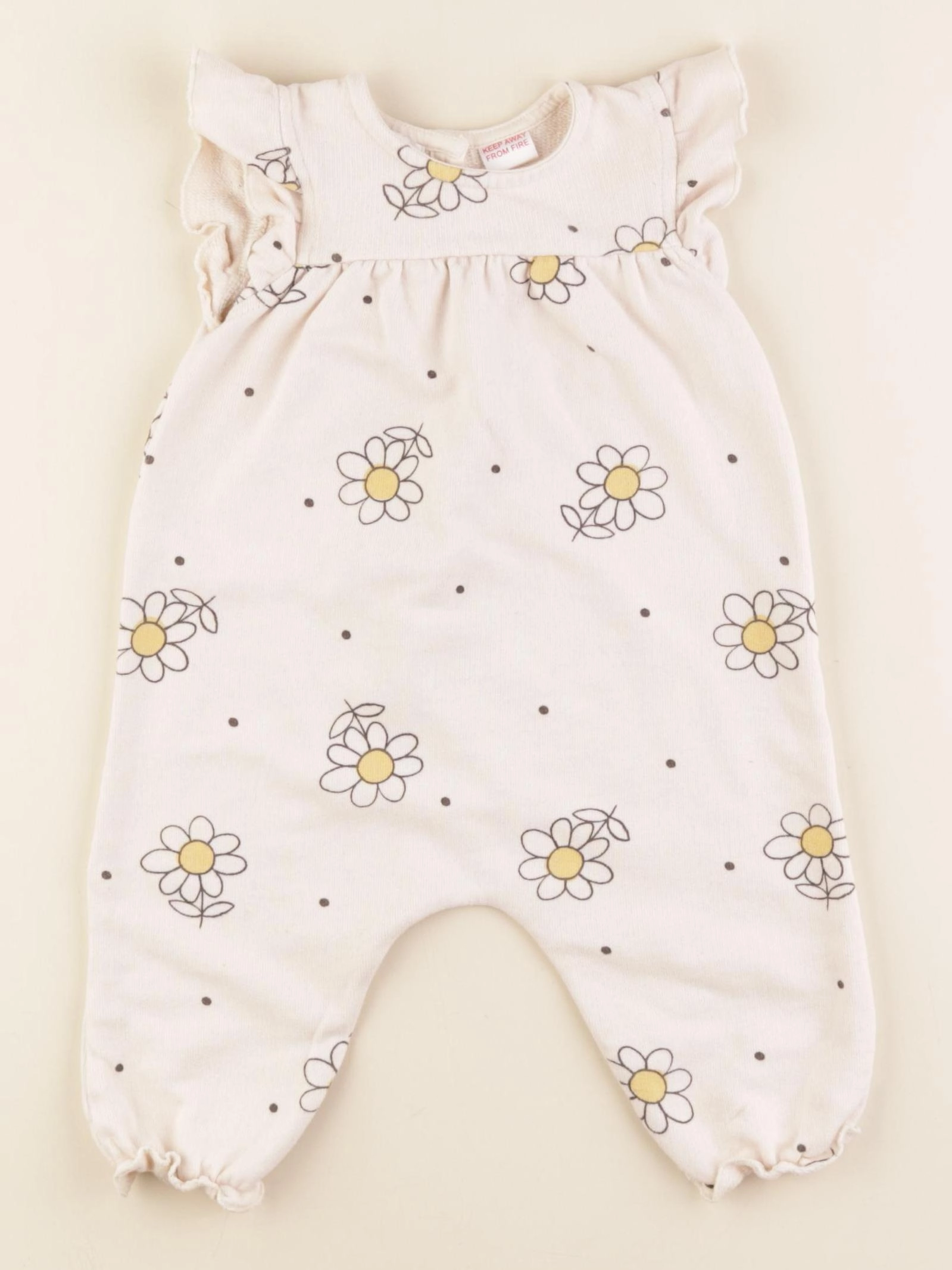 Zara - combinaison beige - 3/6 mois