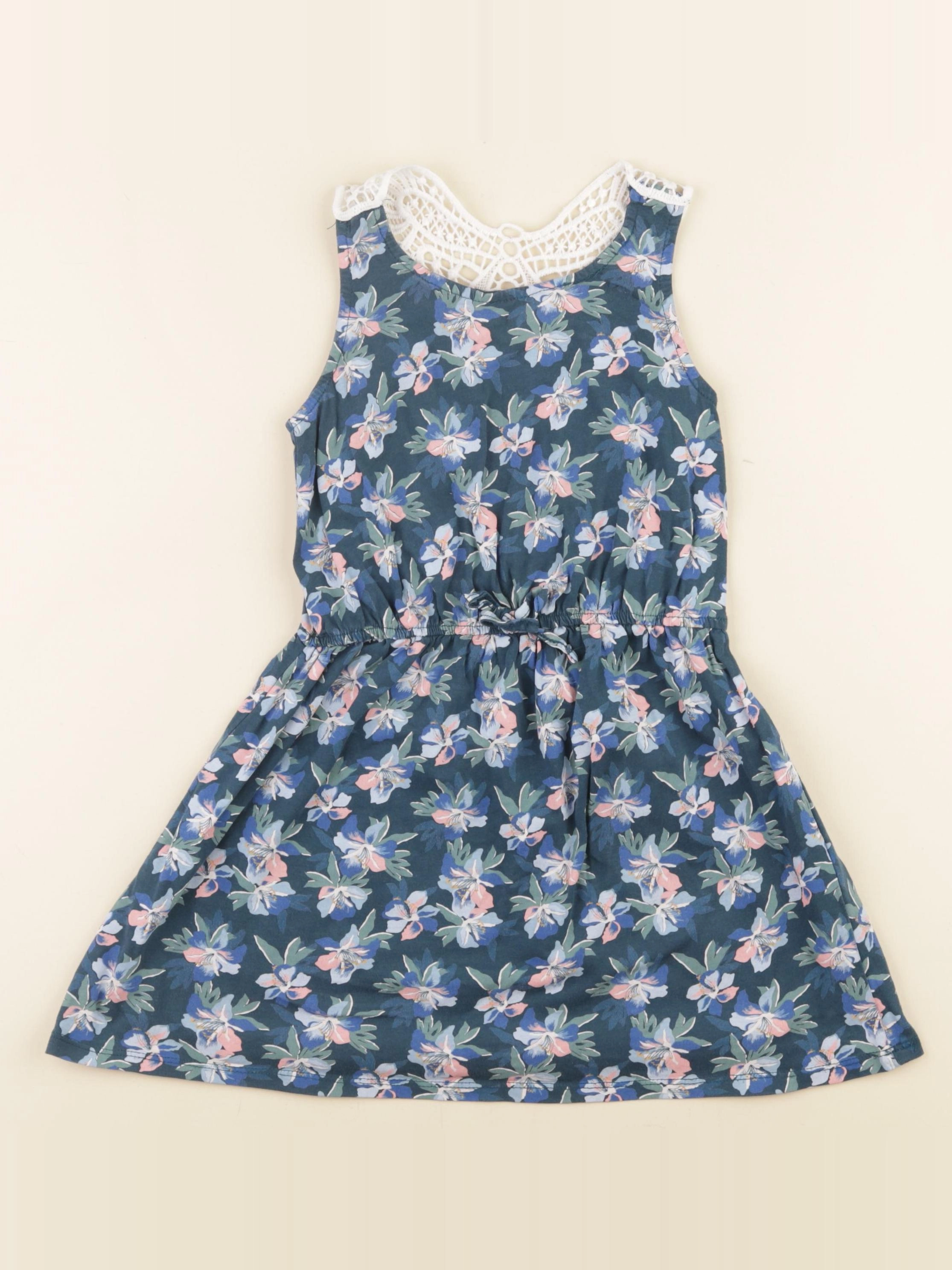 Vertbaudet - robe bleu, rose - 5 ans