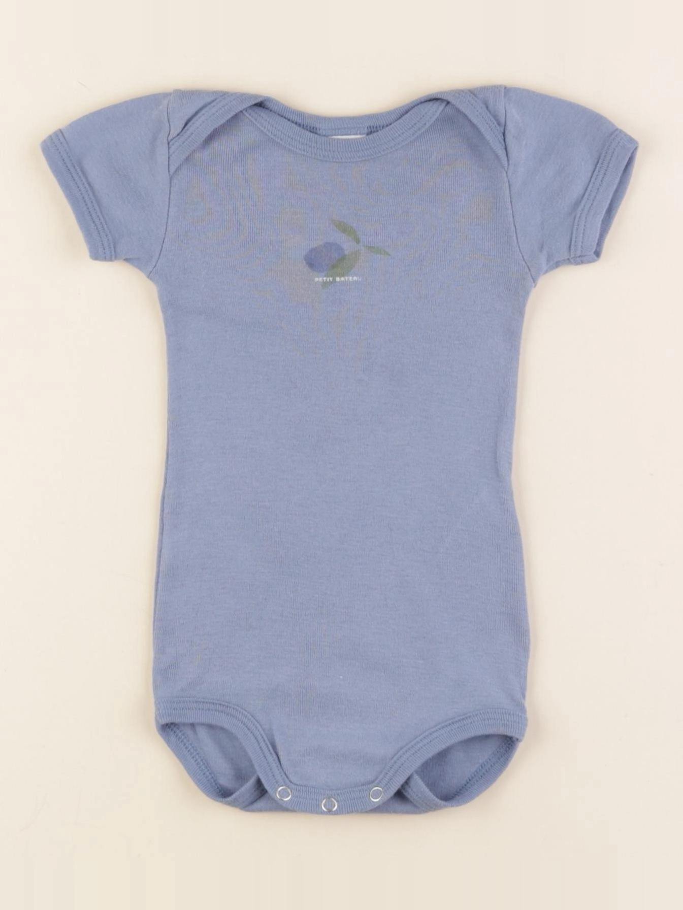 Petit Bateau - body bleu - 6 mois