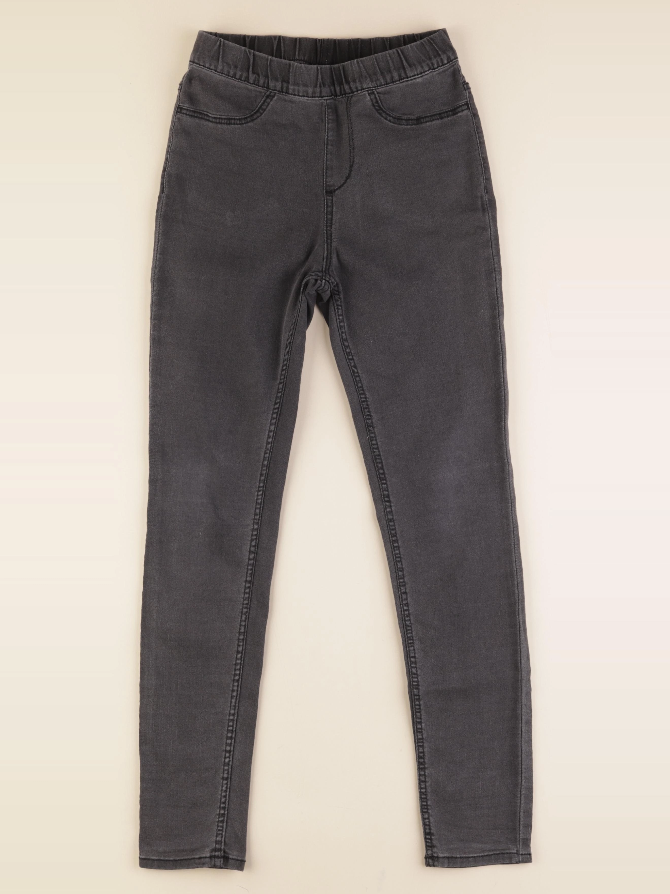 H&M - jegging gris - 9/10 ans