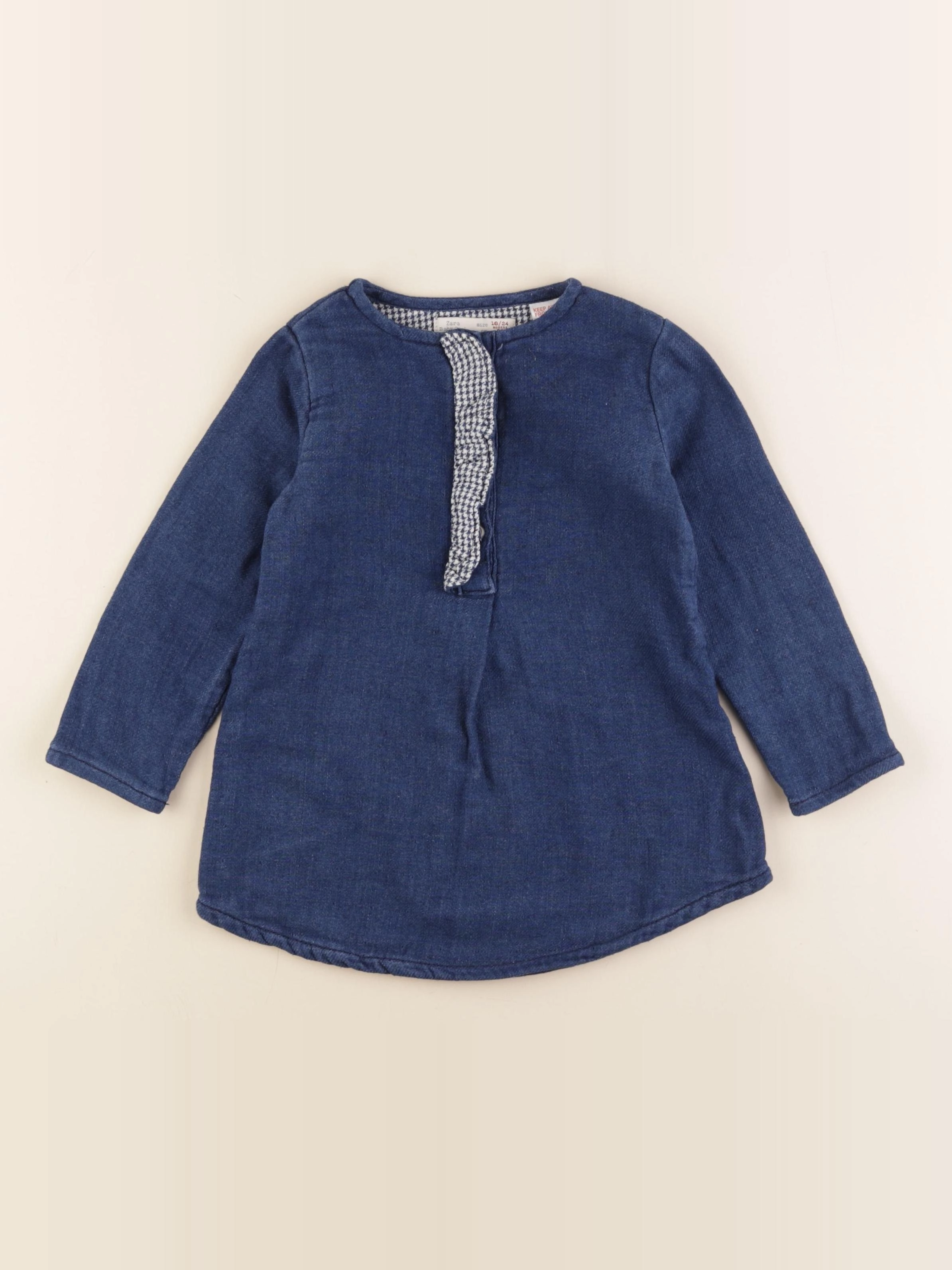 Zara - robe bleu - 18/24 mois