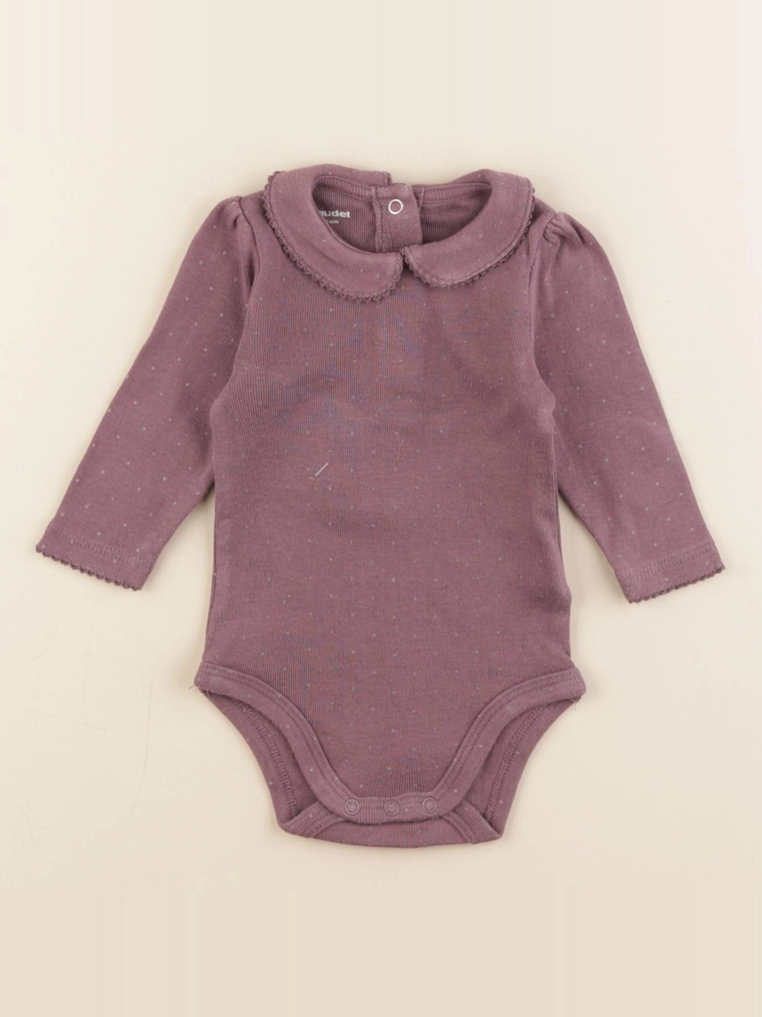 Vertbaudet - body à col violet - 3 mois