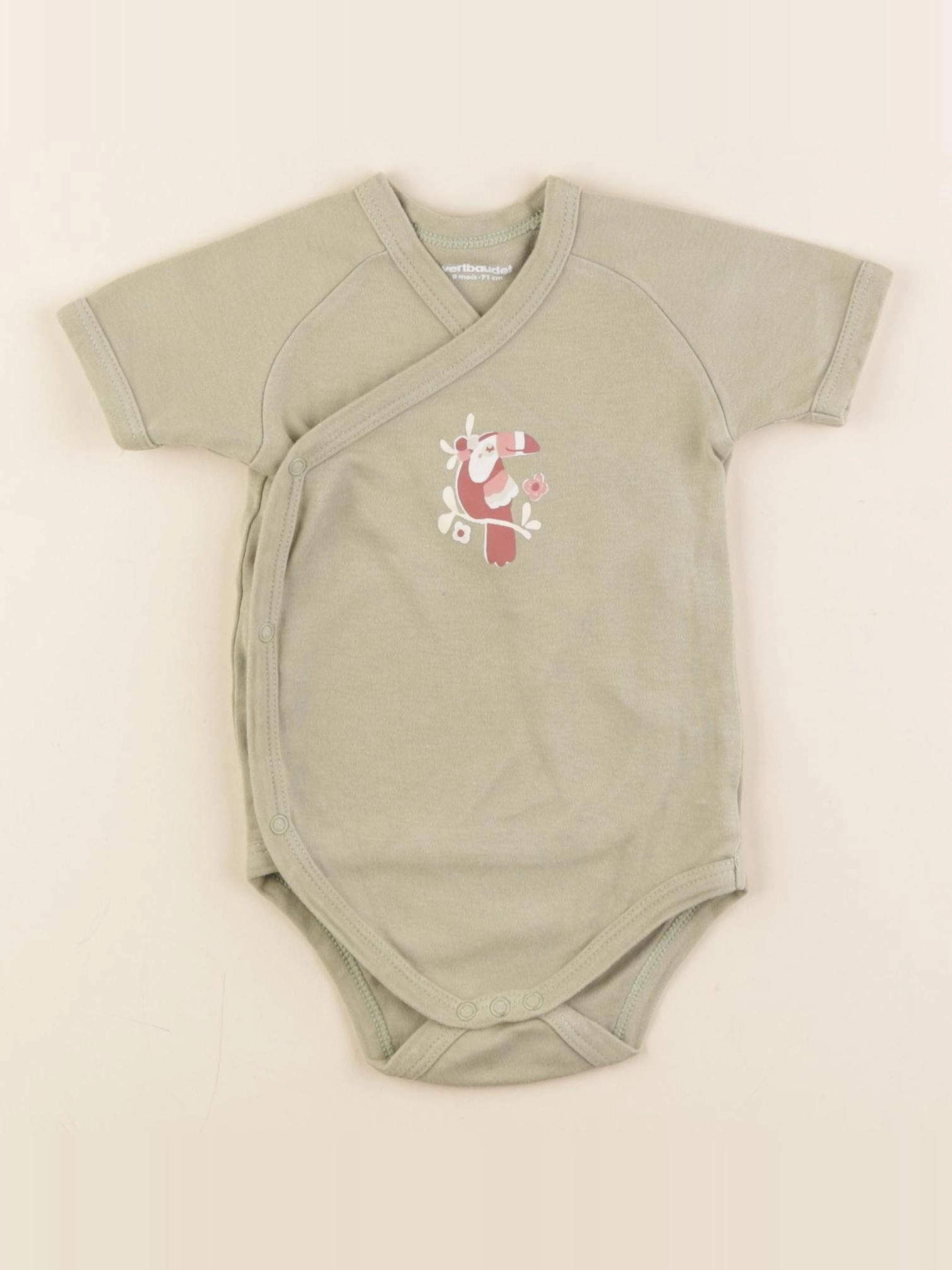 Vertbaudet - body vert - 9 mois