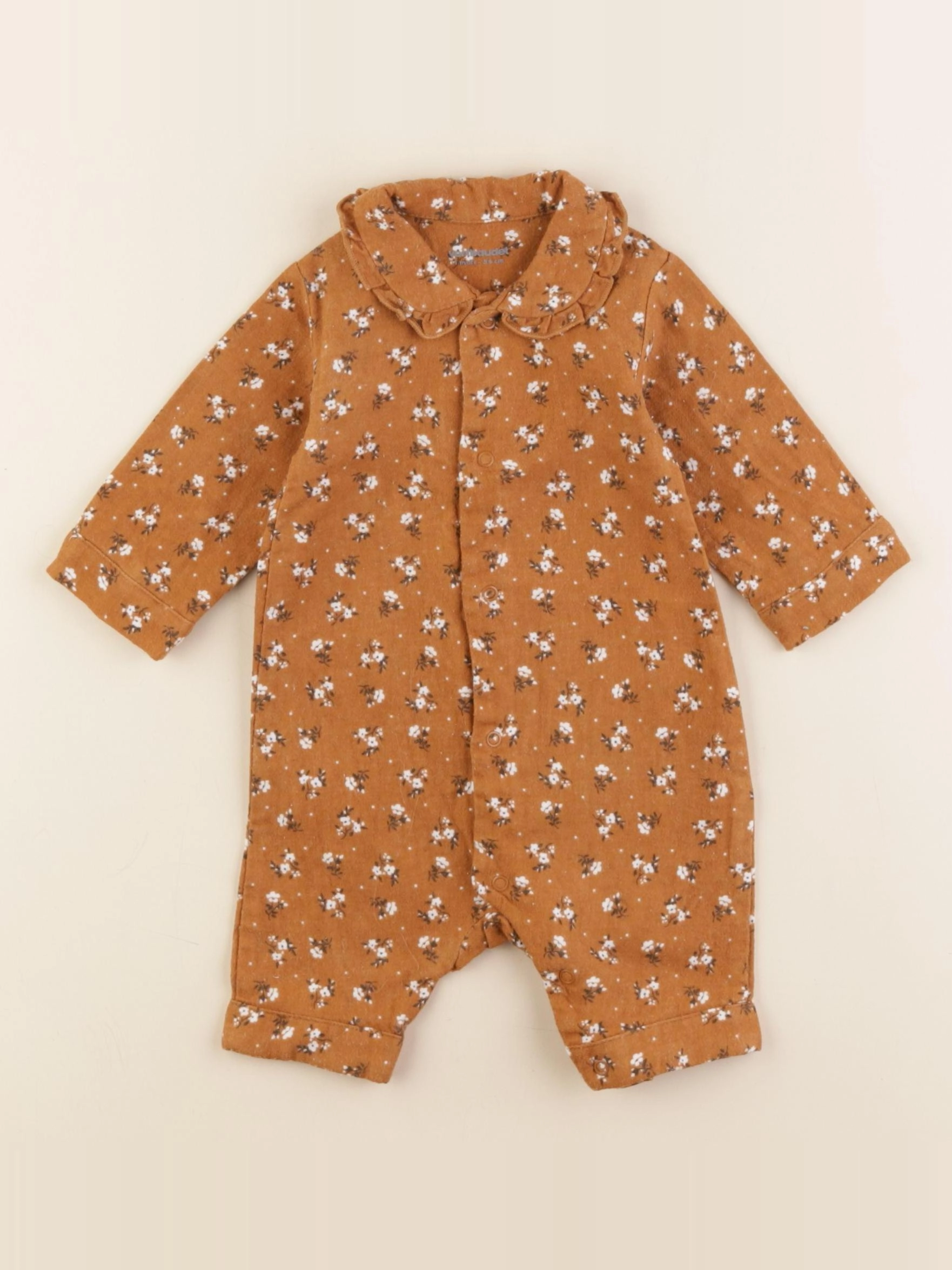 Vertbaudet - combinaison marron - 1 mois