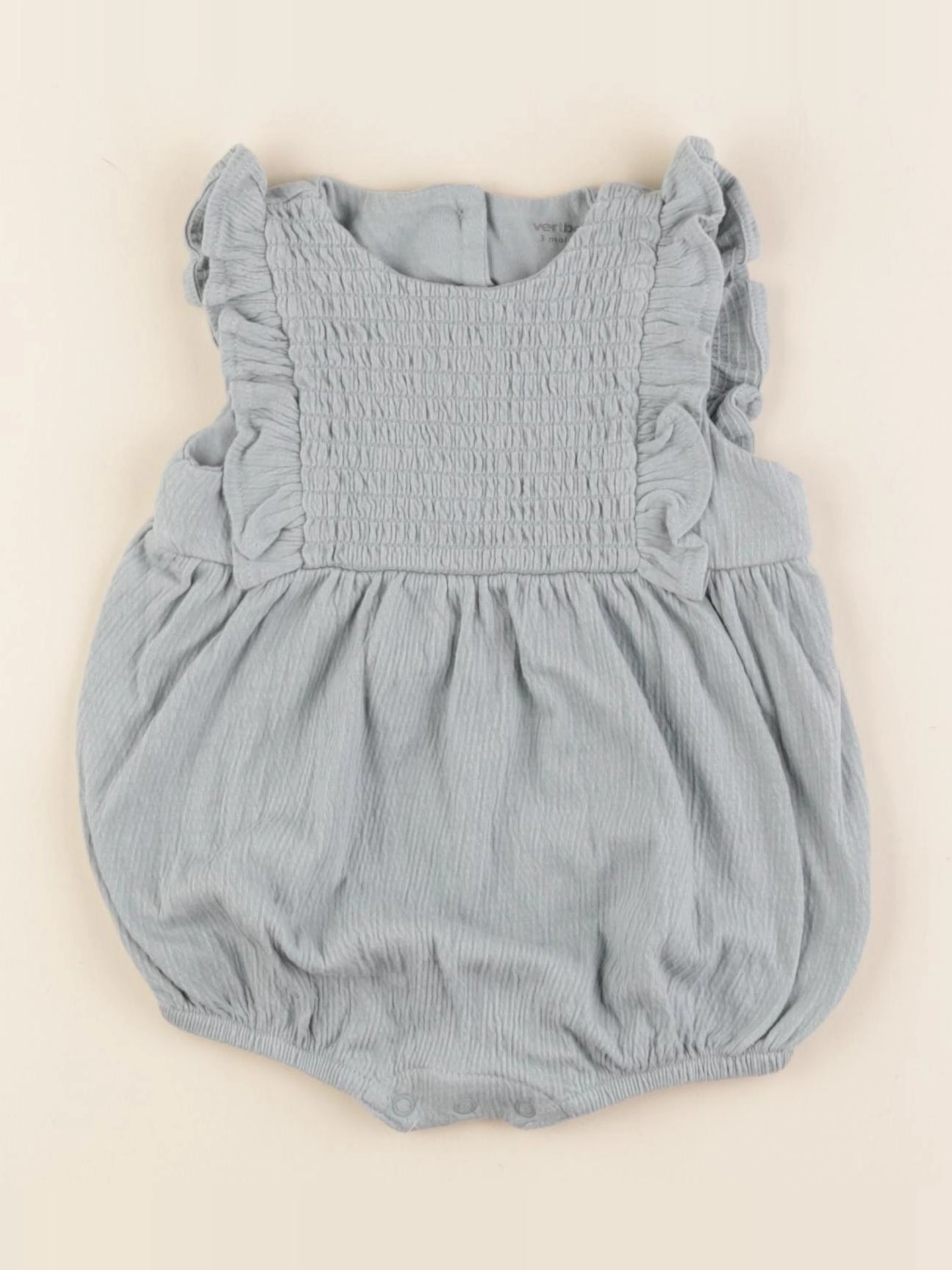 Vertbaudet - combinaison bleu - 3 mois