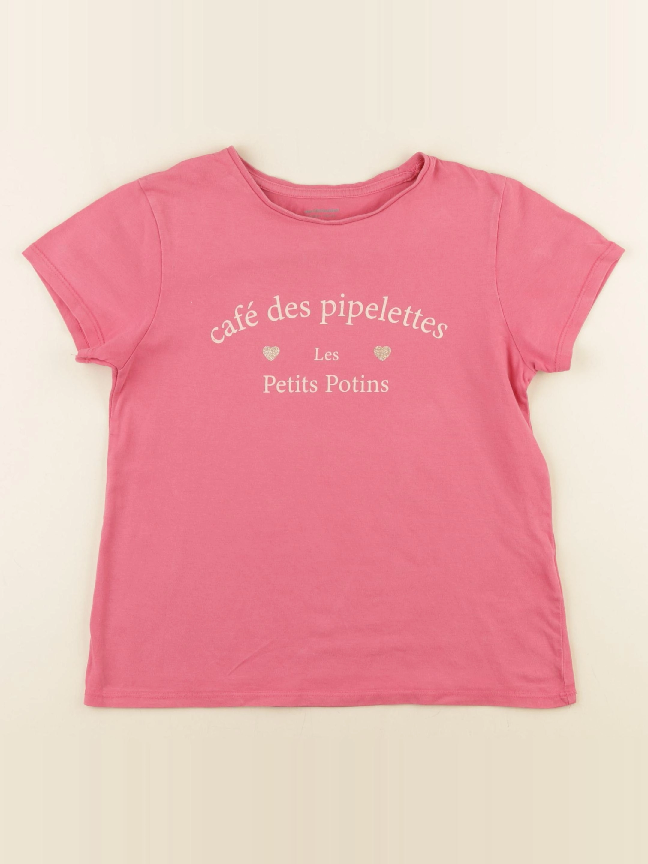 Vertbaudet - tee-shirt rose - 10 ans