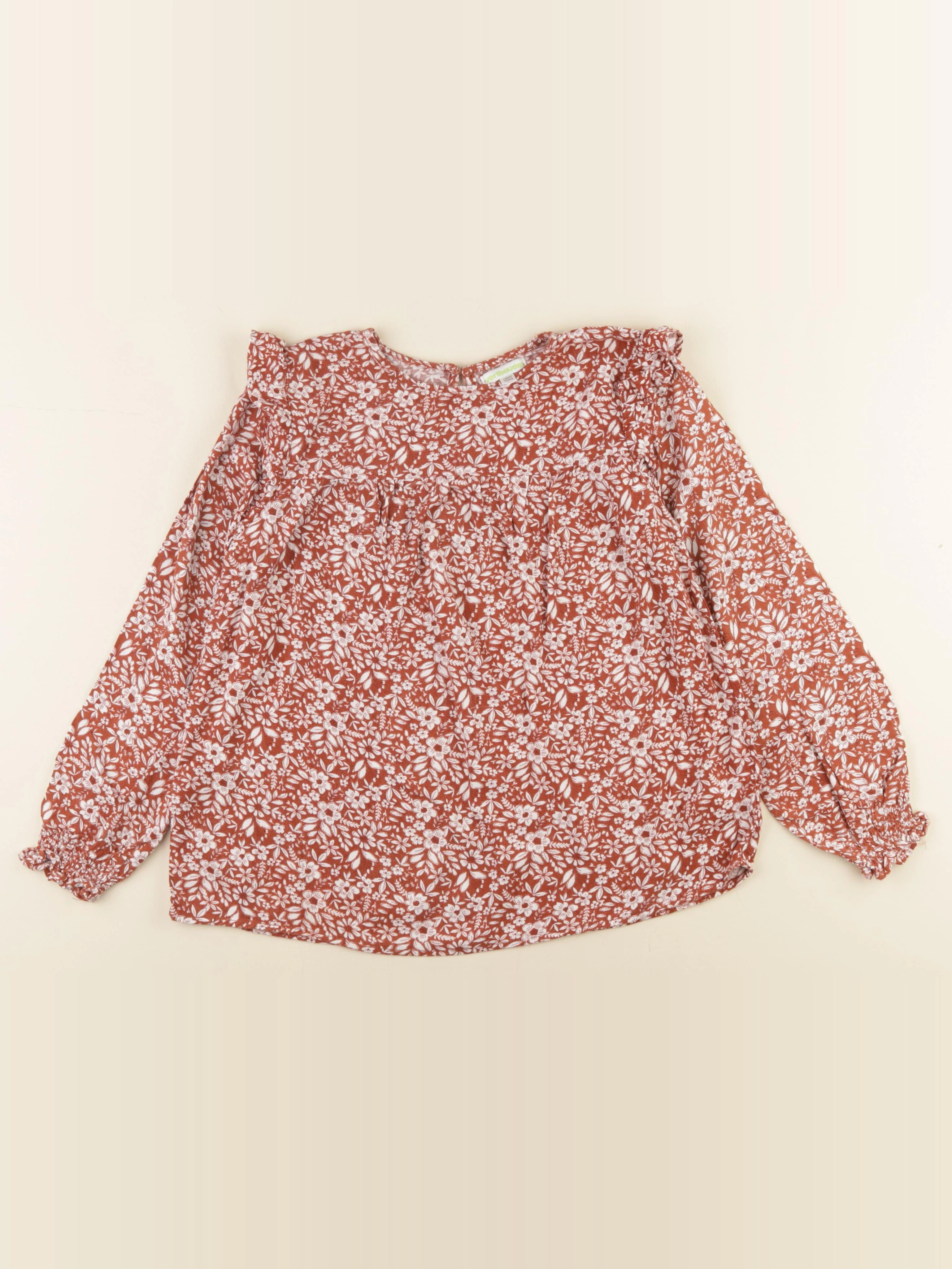 Vertbaudet - blouse marron - 10 ans