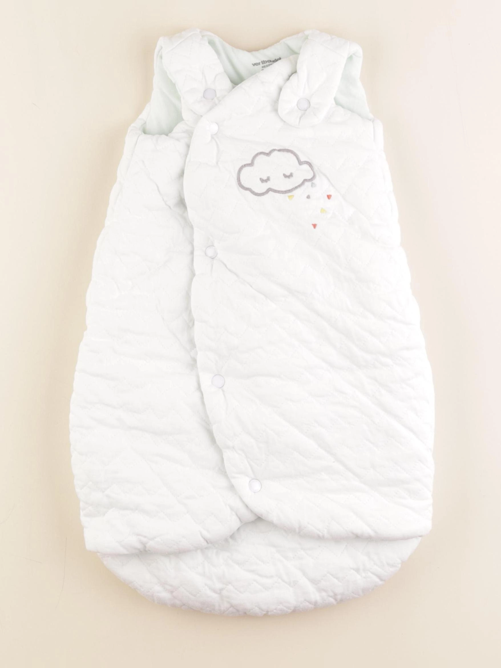Vertbaudet - gigoteuse blanc - 0/3 mois