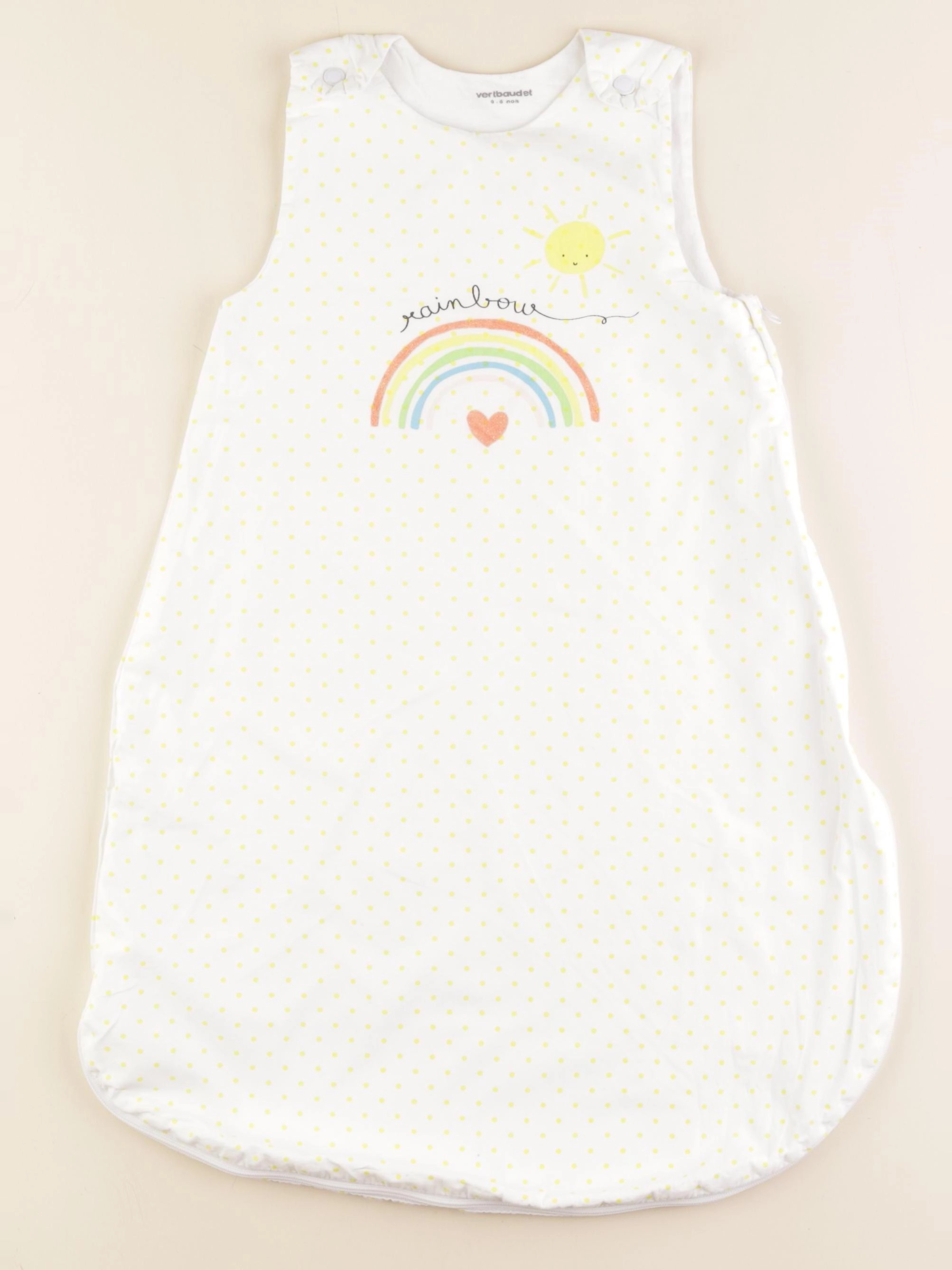 Vertbaudet - gigoteuse TOG 0,5 blanc - 0/6 mois