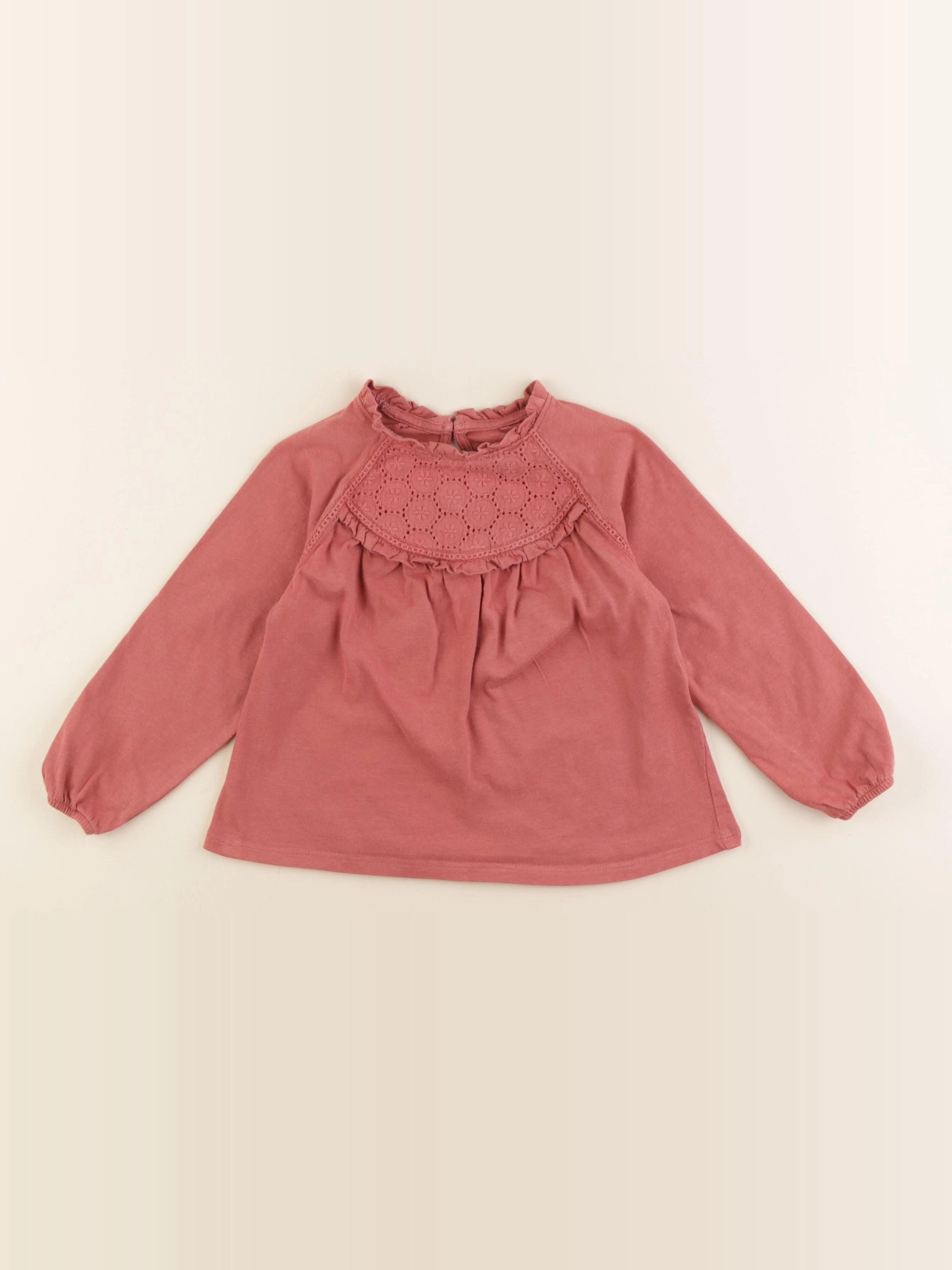 Vertbaudet - tee-shirt rouge - 3 ans