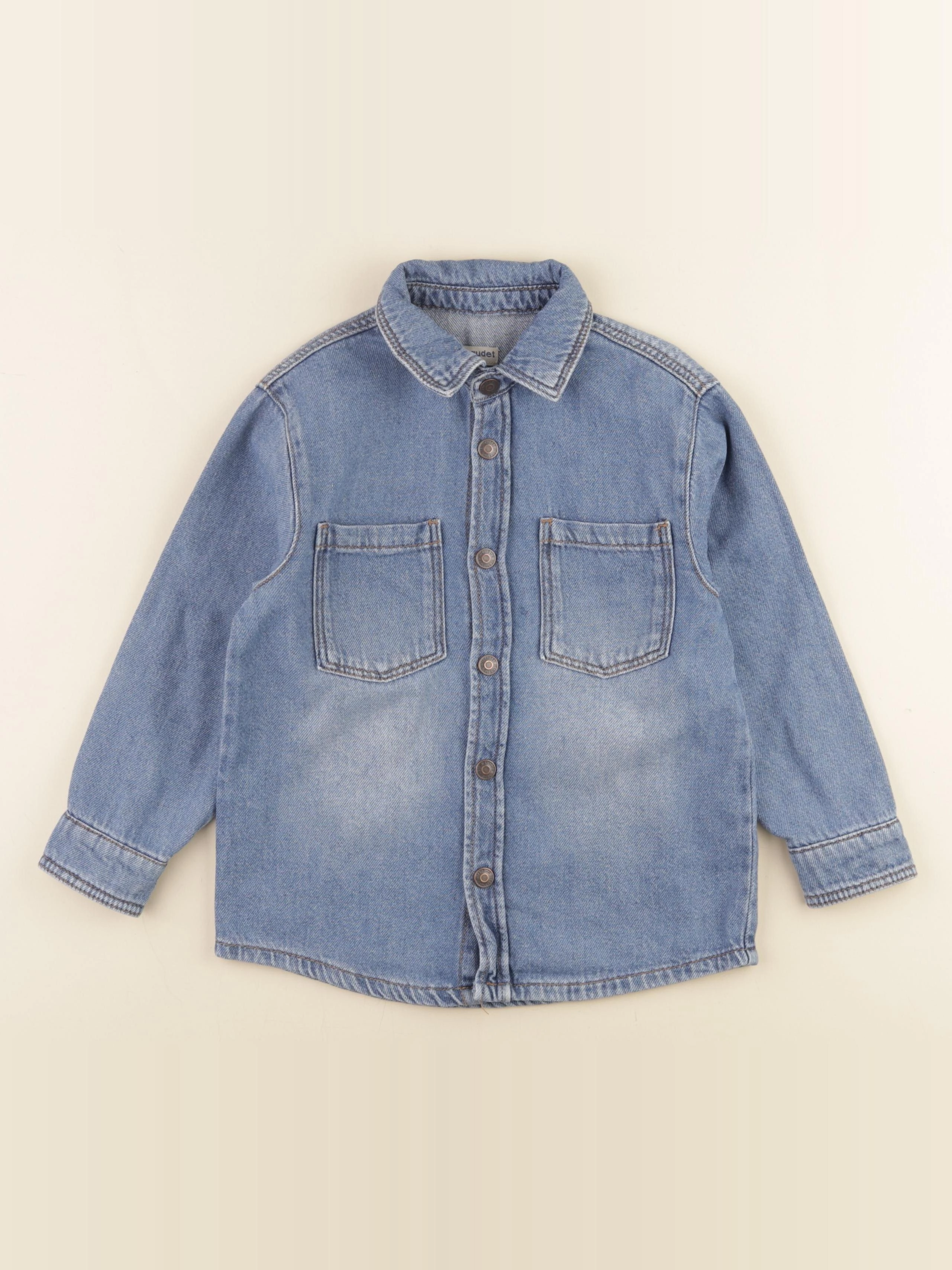 Vertbaudet - chemise bleu - 6 ans