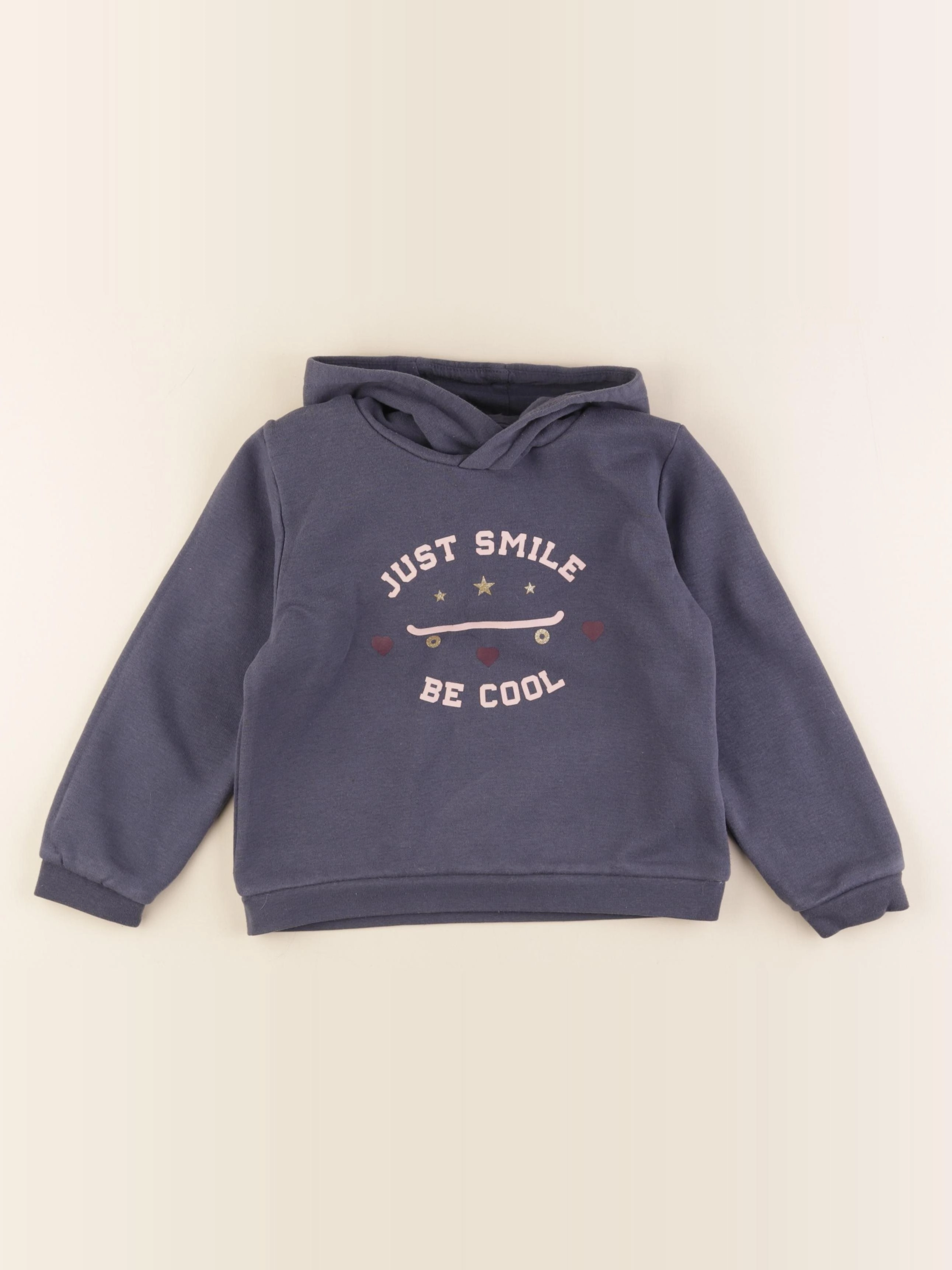 Vertbaudet - sweat bleu - 6 ans