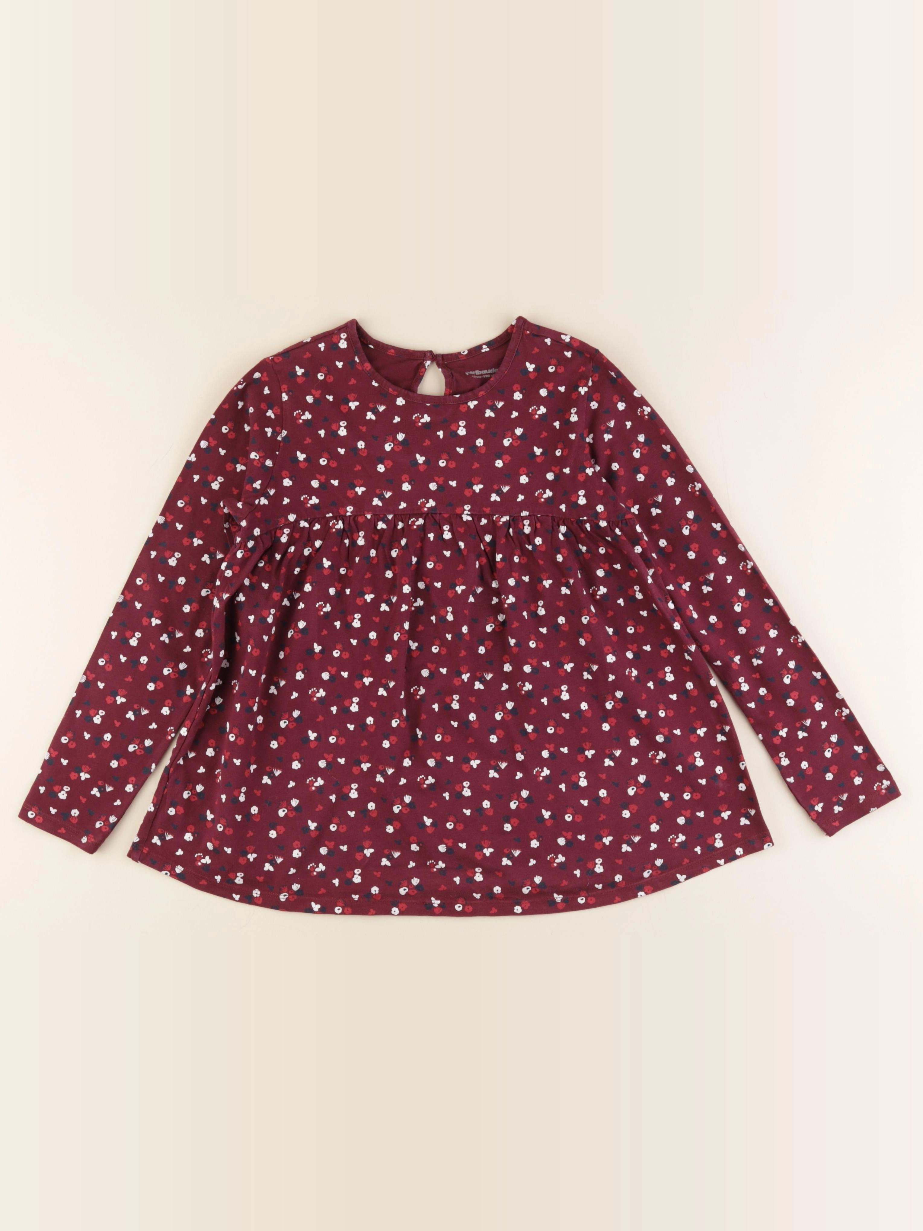 Vertbaudet - tee-shirt rouge - 10 ans