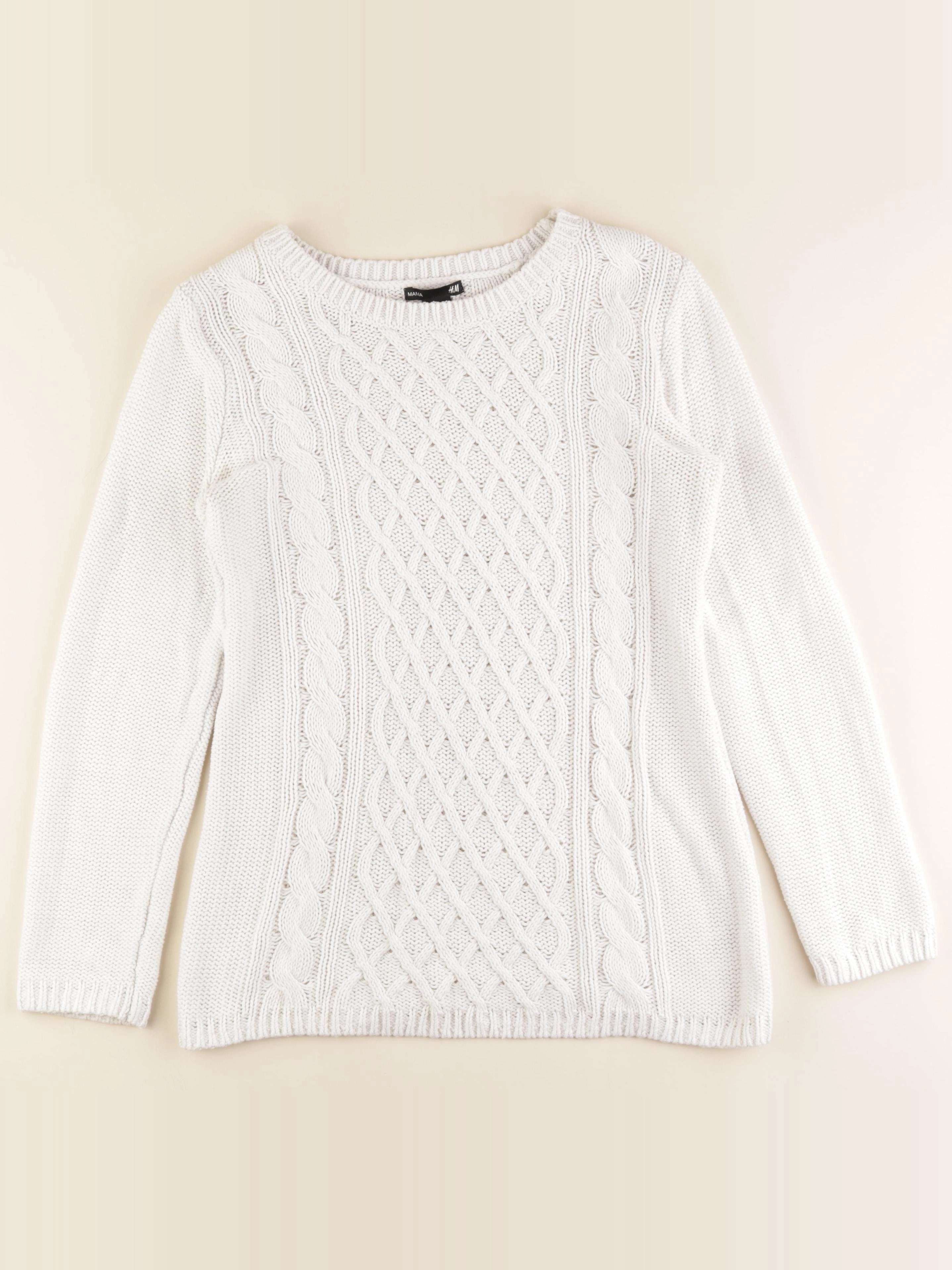 H&M - pull grossesse blanc - s