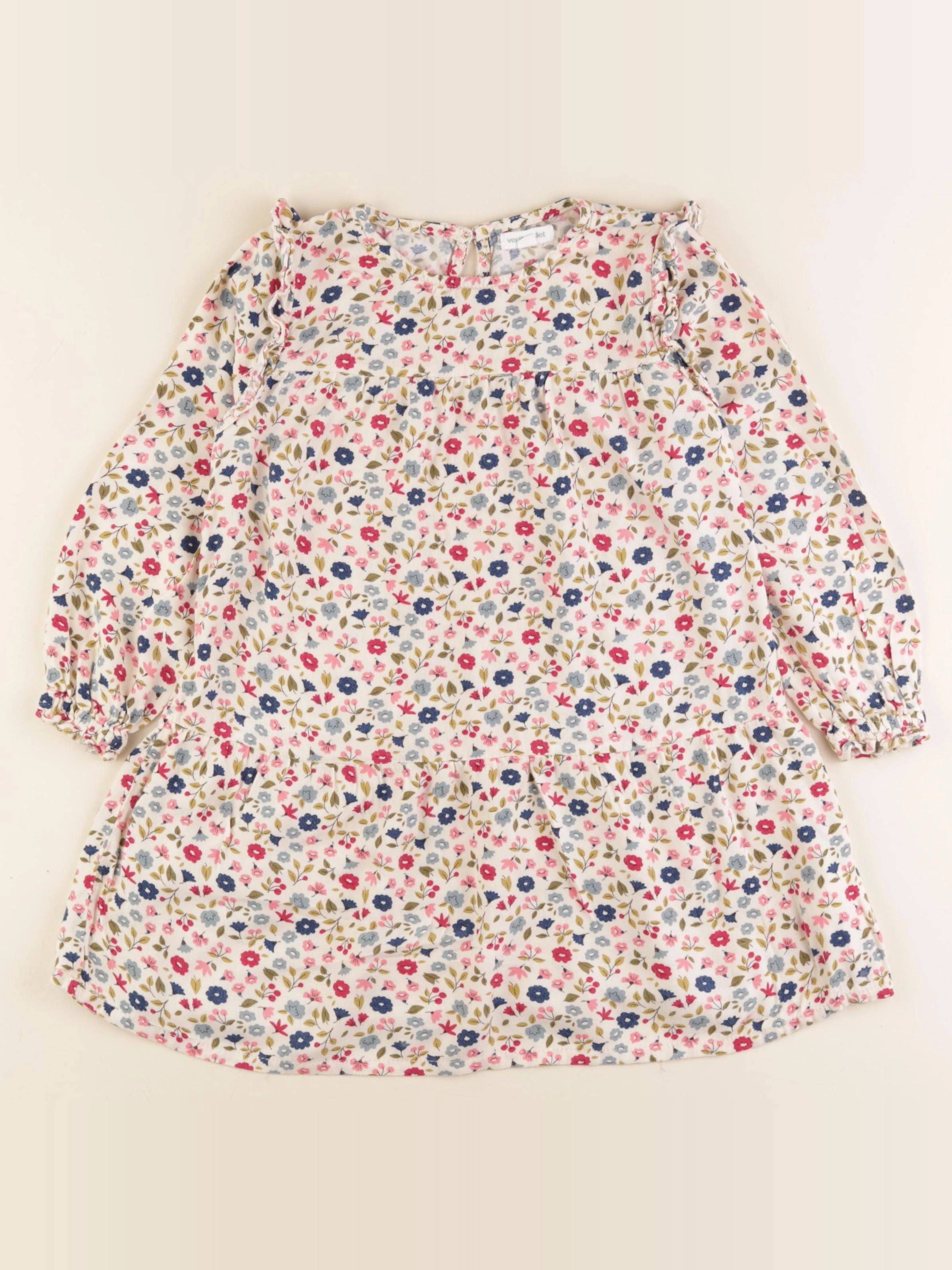 Vertbaudet - robe beige - 5 ans