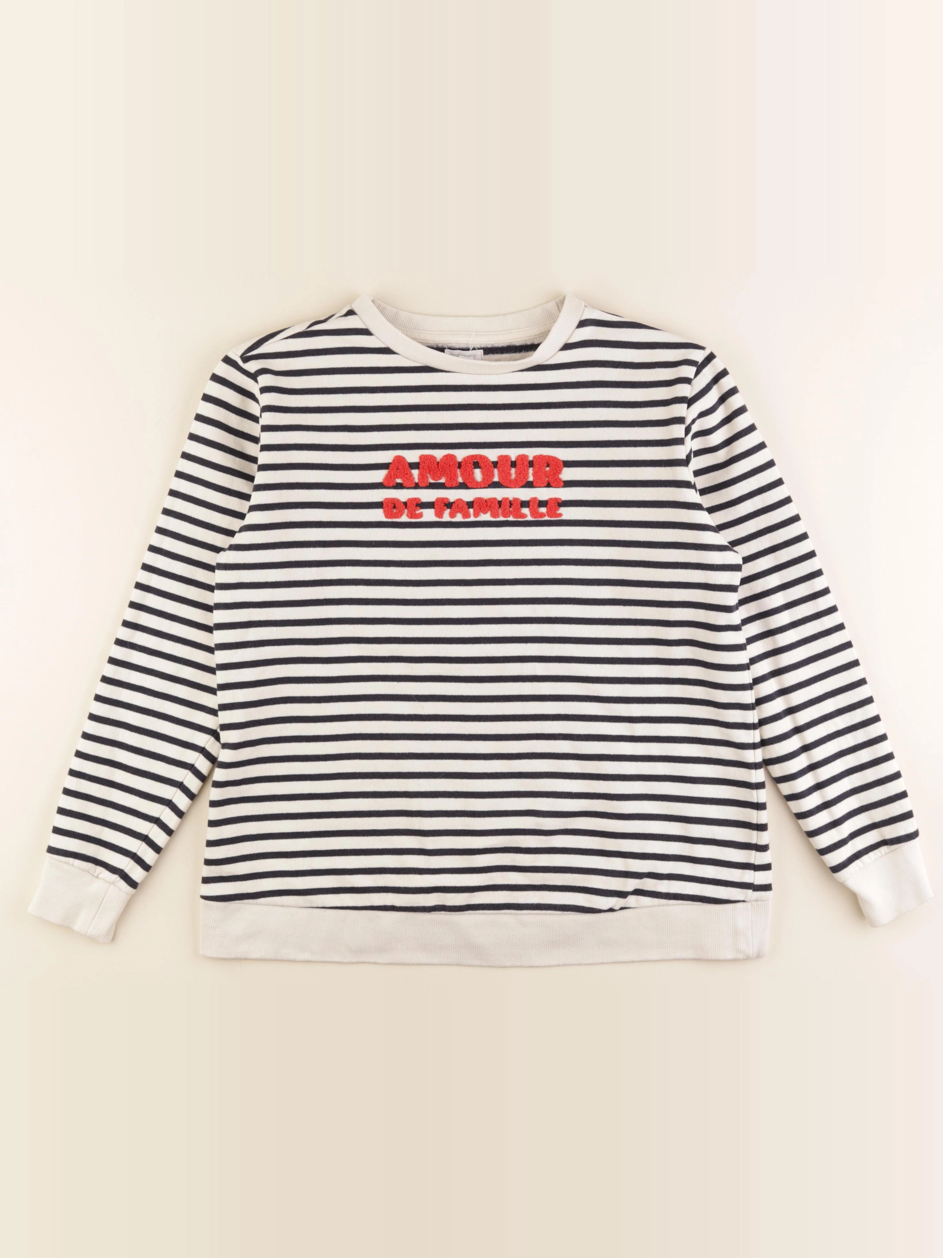 Vertbaudet - sweat grossesse blanc, bleu - 34 à 36