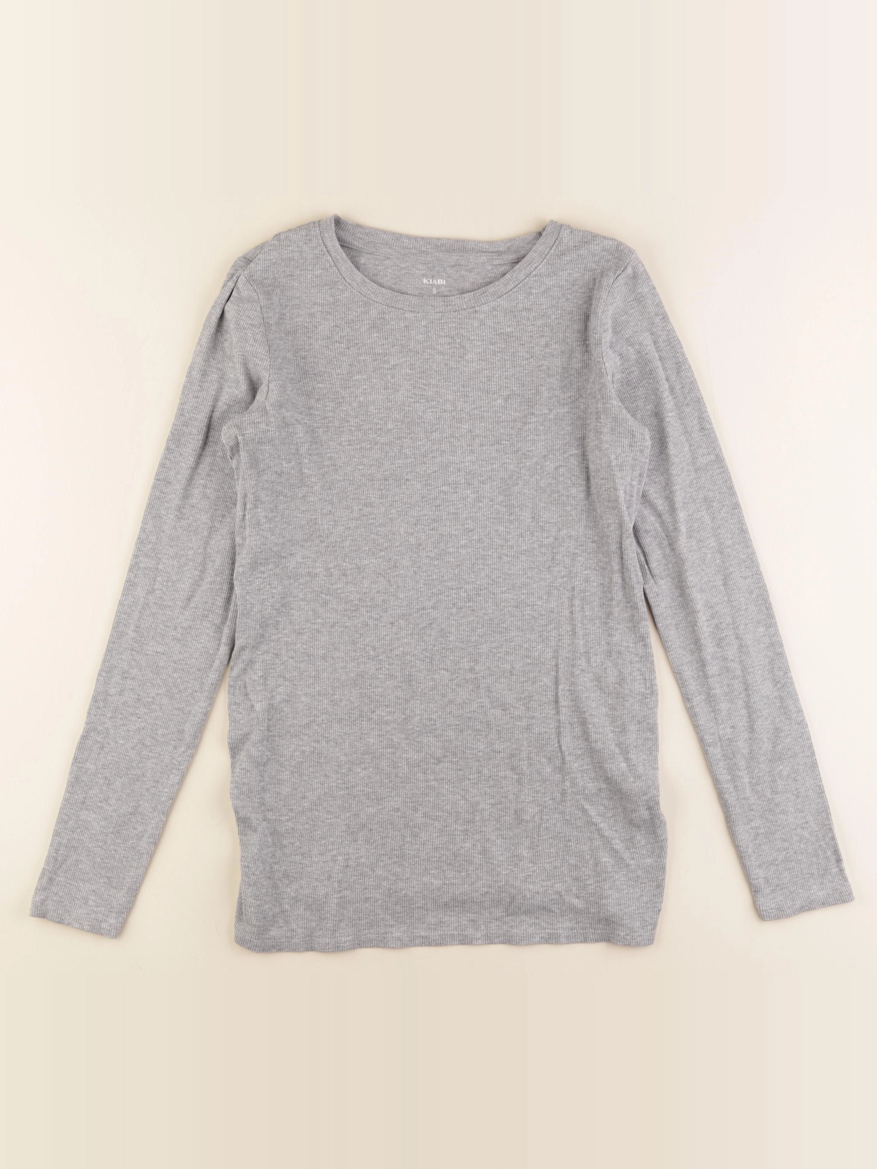 Kiabi - tee-shirt grossesse gris - s
