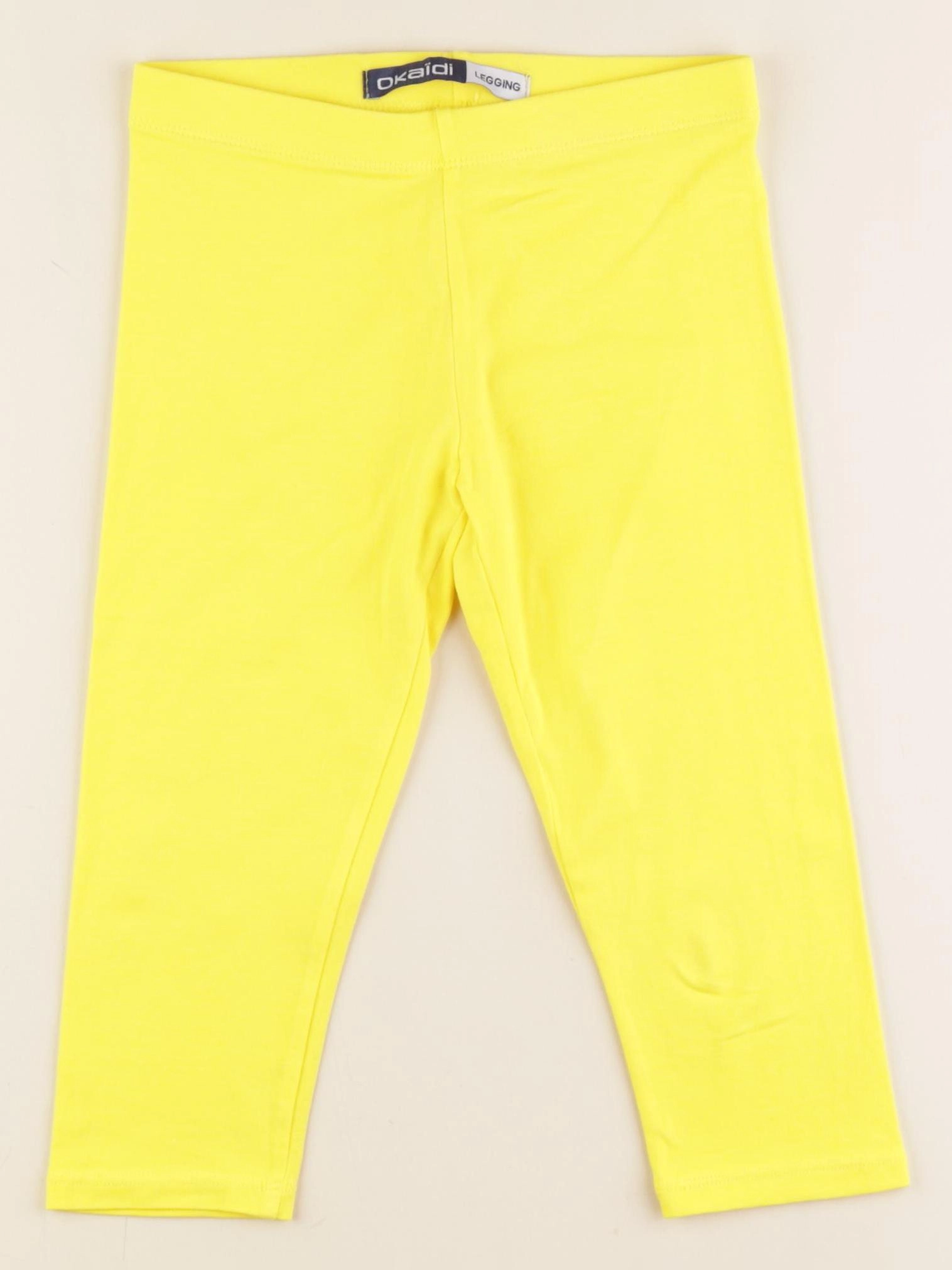 Okaidi - legging court jaune - 7 ans