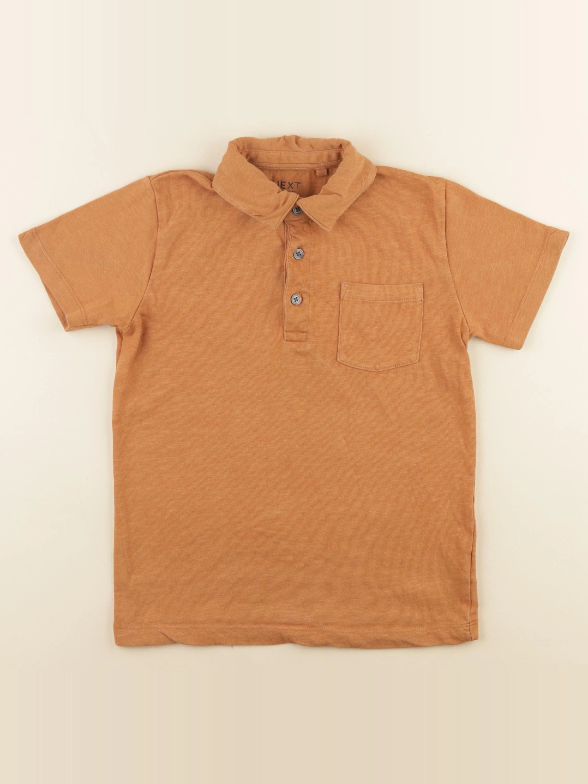 Next - polo marron - 5/6 ans