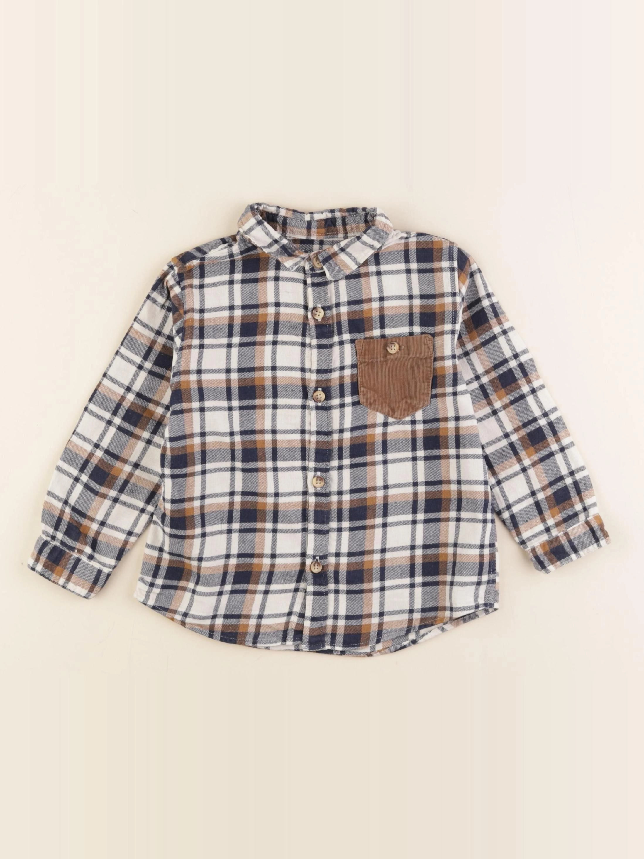 Zara - chemise marron - 24 mois