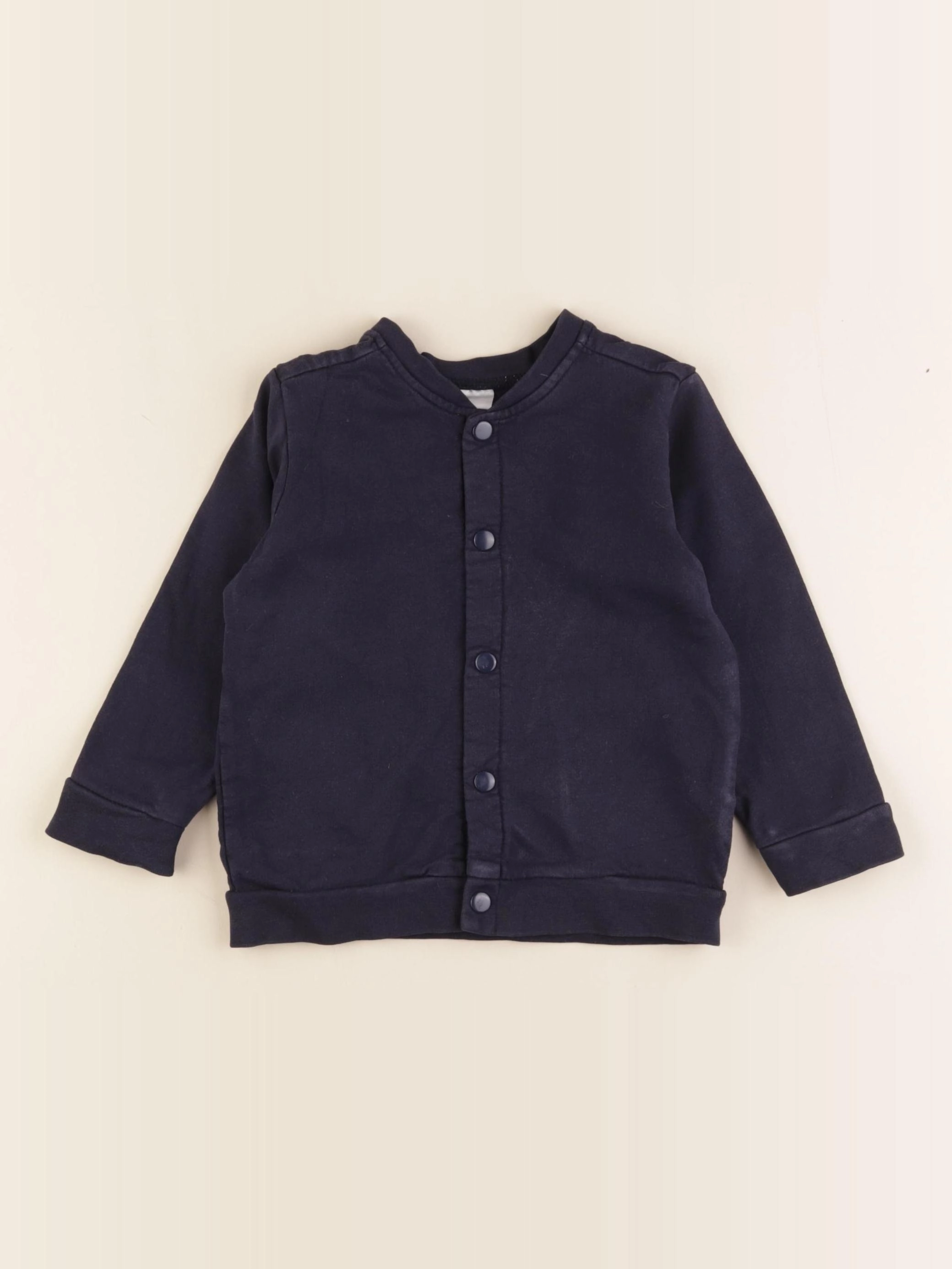 H&M - sweat bleu - 18/24 mois