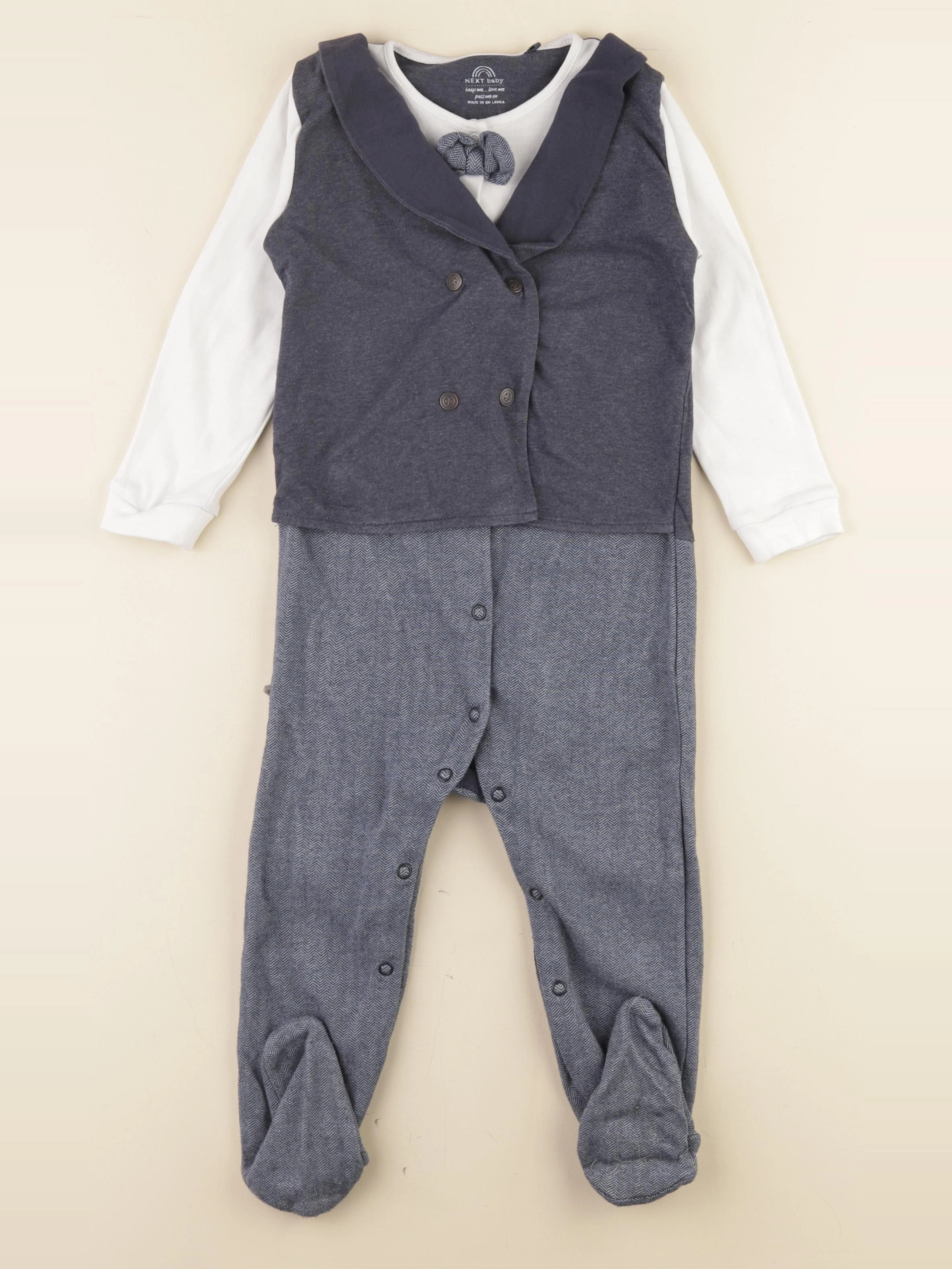 Next - pyjama coton bleu - 18/24 mois