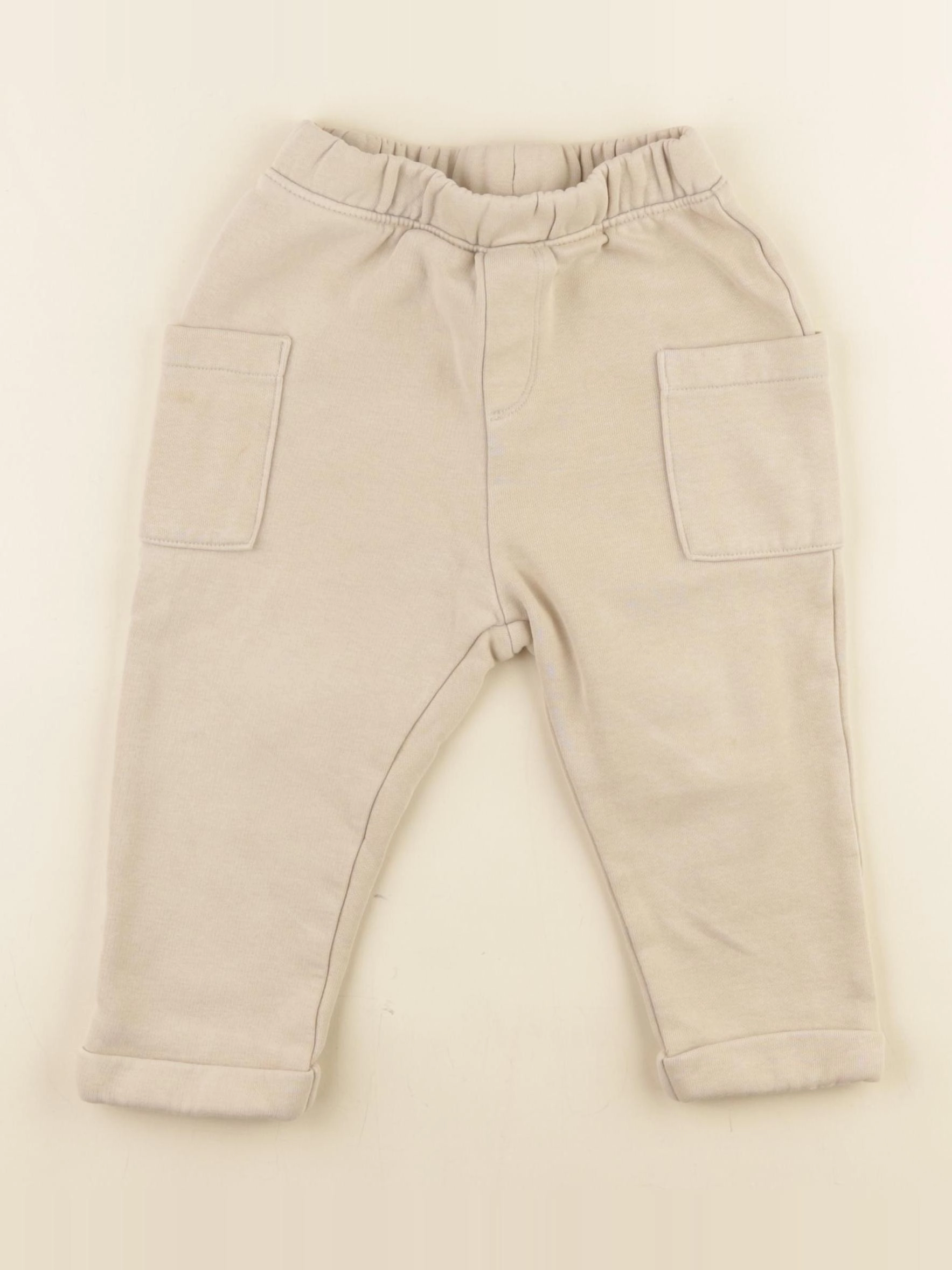 Vertbaudet - jogging beige - 24 mois