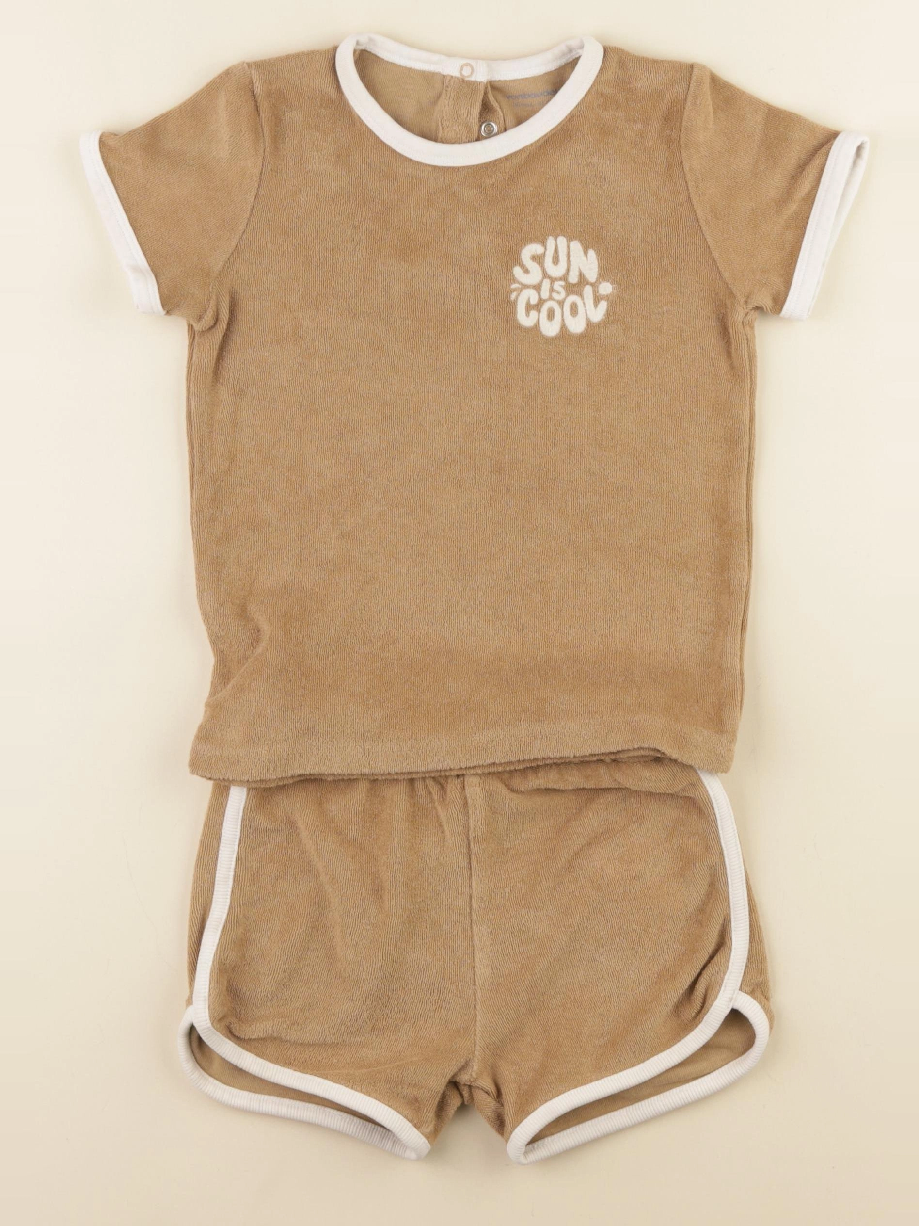 Vertbaudet - ensemble marron - 36 mois