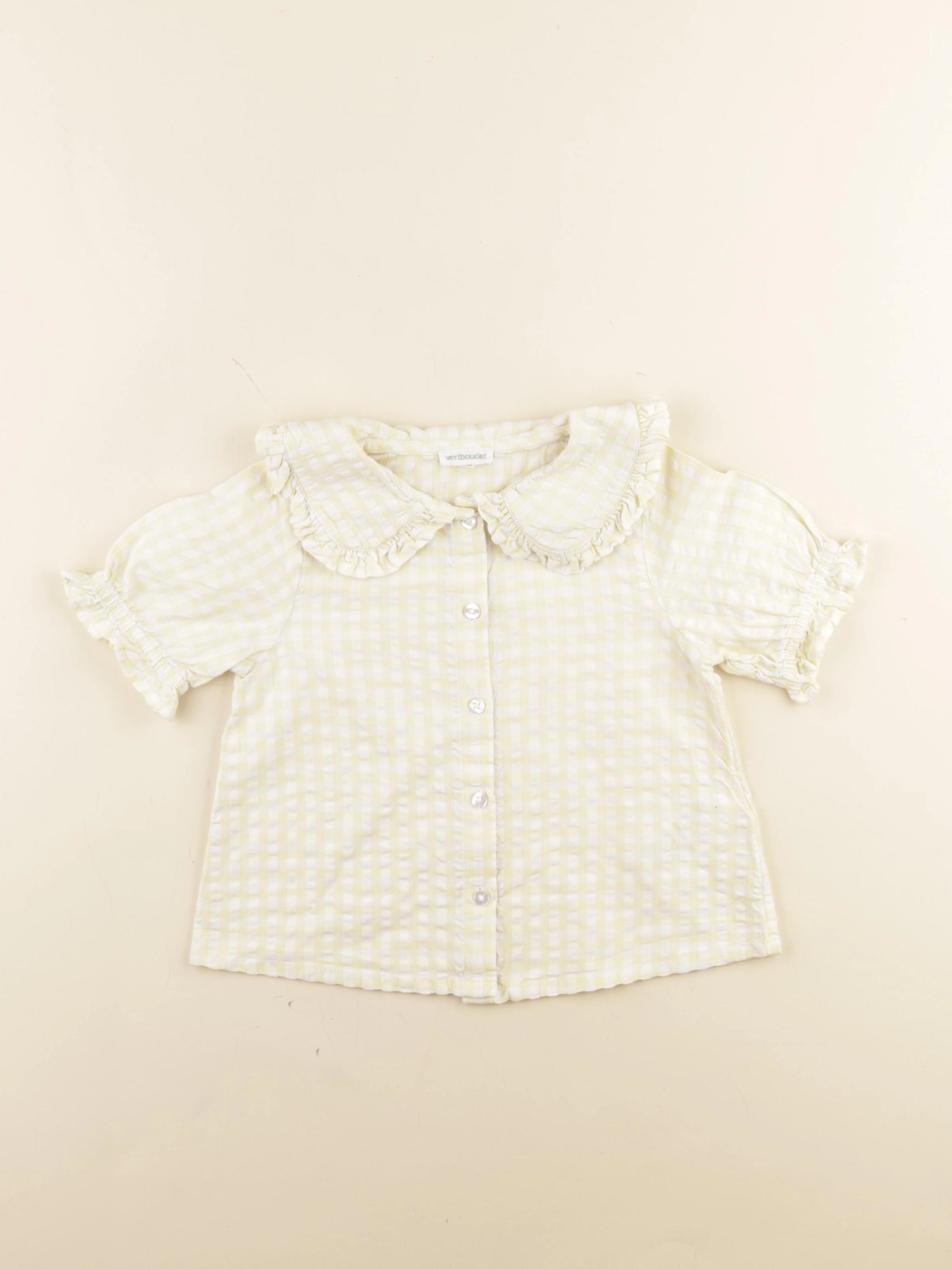 Vertbaudet - blouse jaune - 4 ans