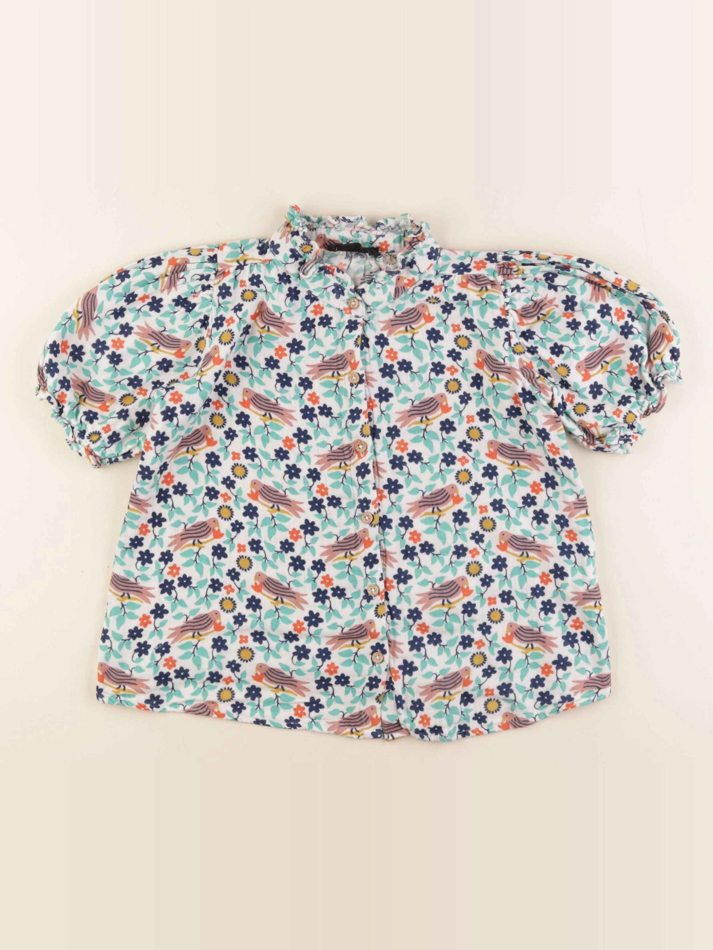 Monoprix - chemise multicolore - 8 ans