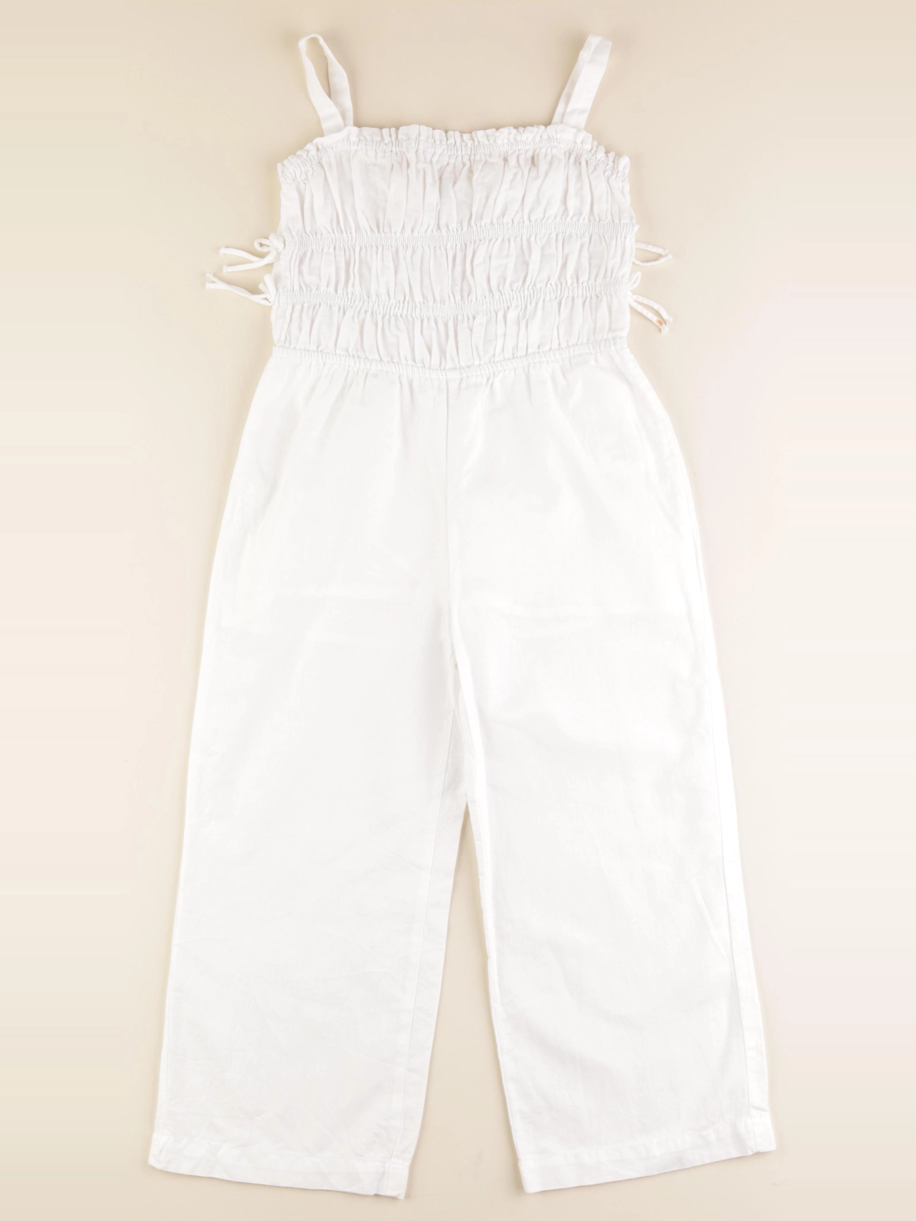 Zara - salopette blanc - 6 ans