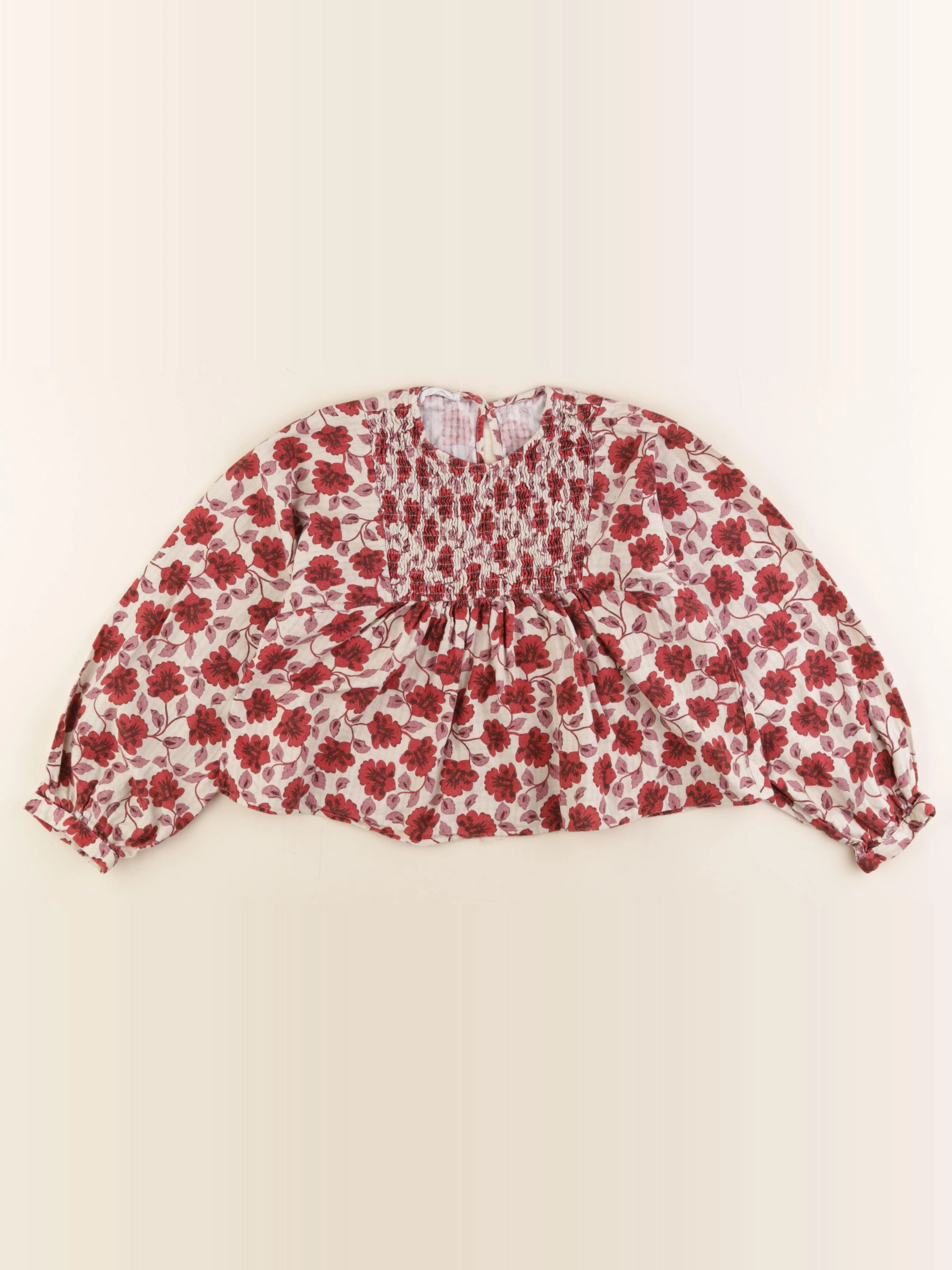 Zara - blouse rouge - 9 ans