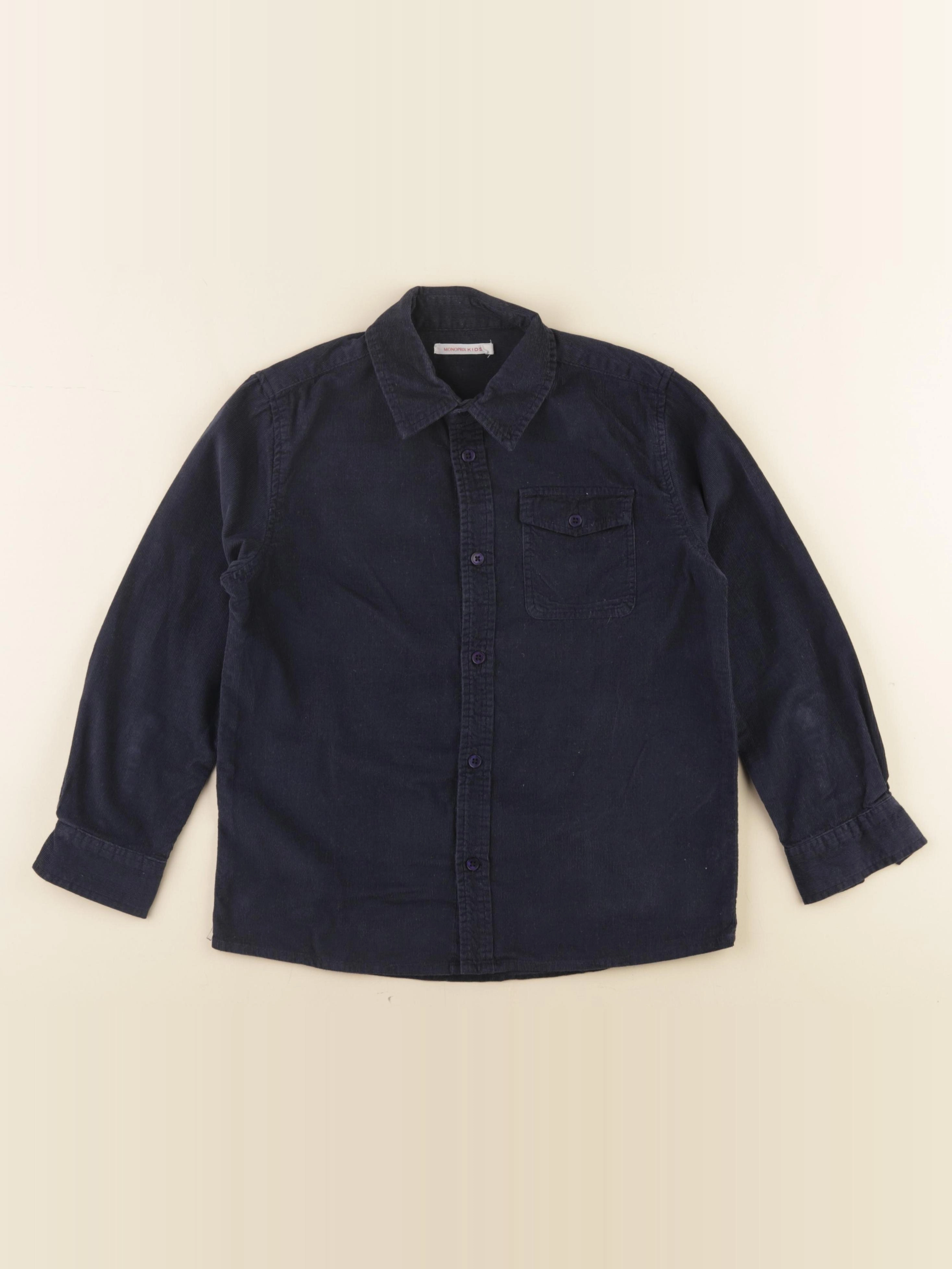 Monoprix - chemise bleu - 8 ans