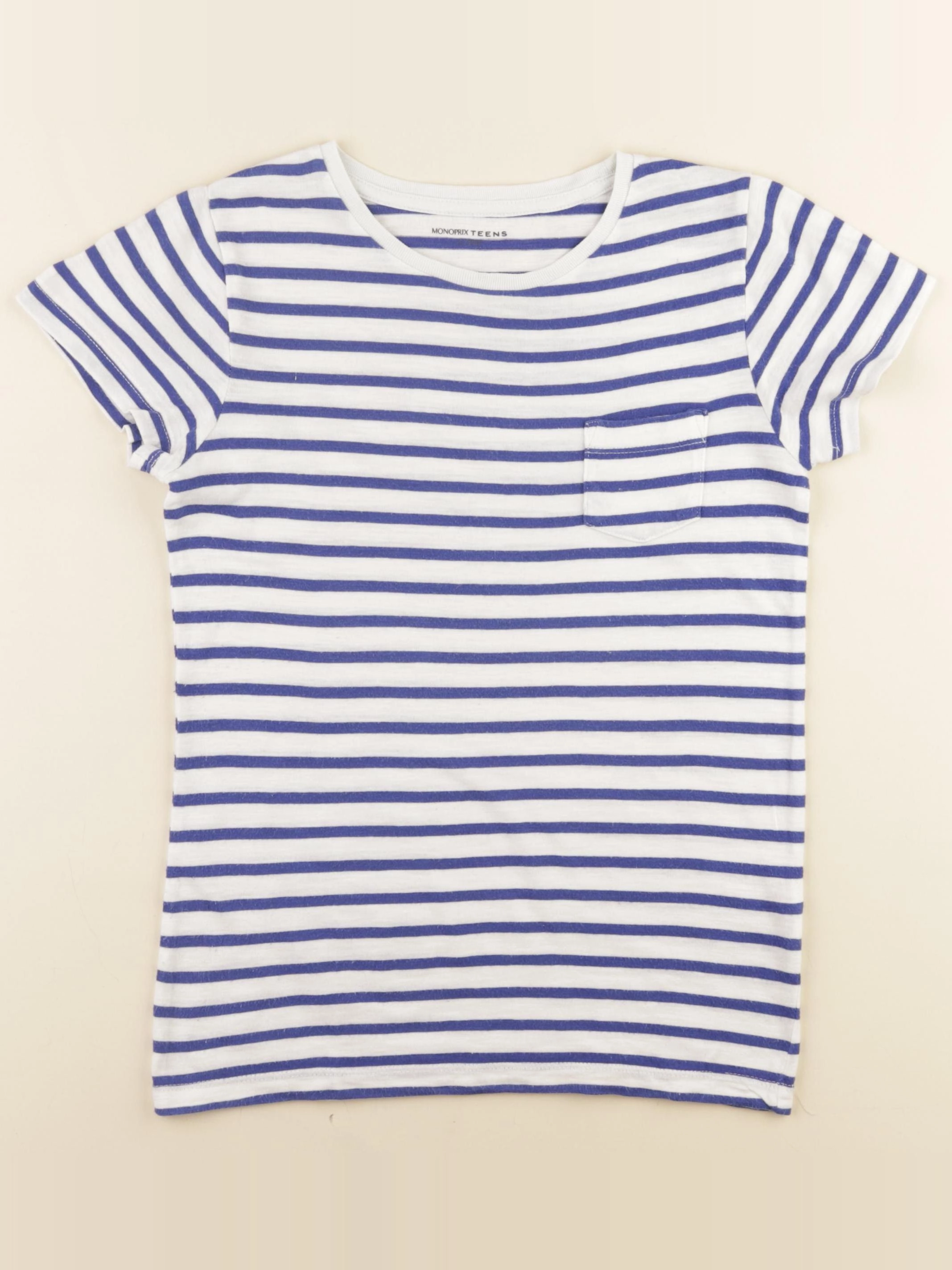 Monoprix - tee-shirt bleu - 10 ans