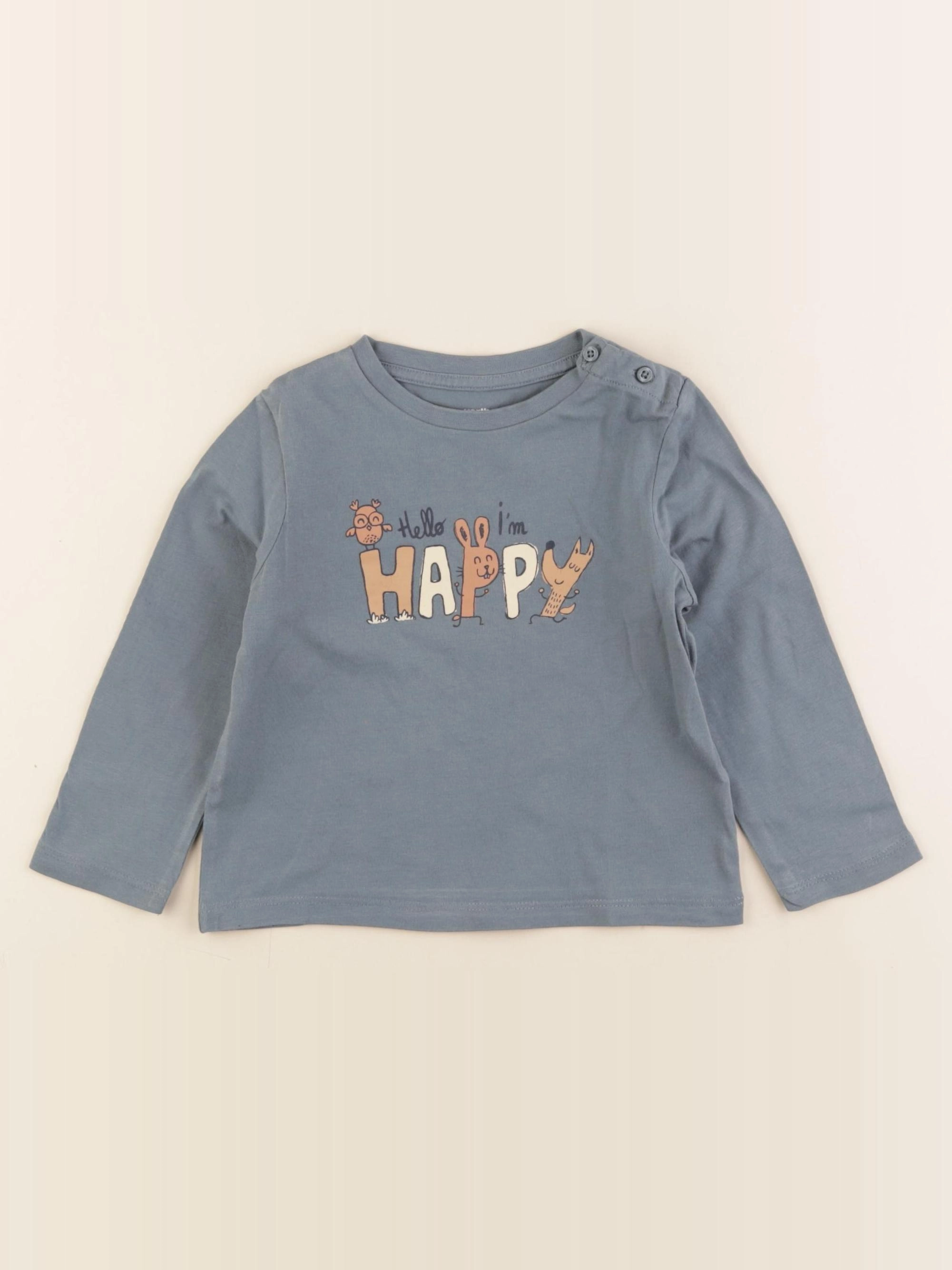 Vertbaudet - tee-shirt vert - 18 mois