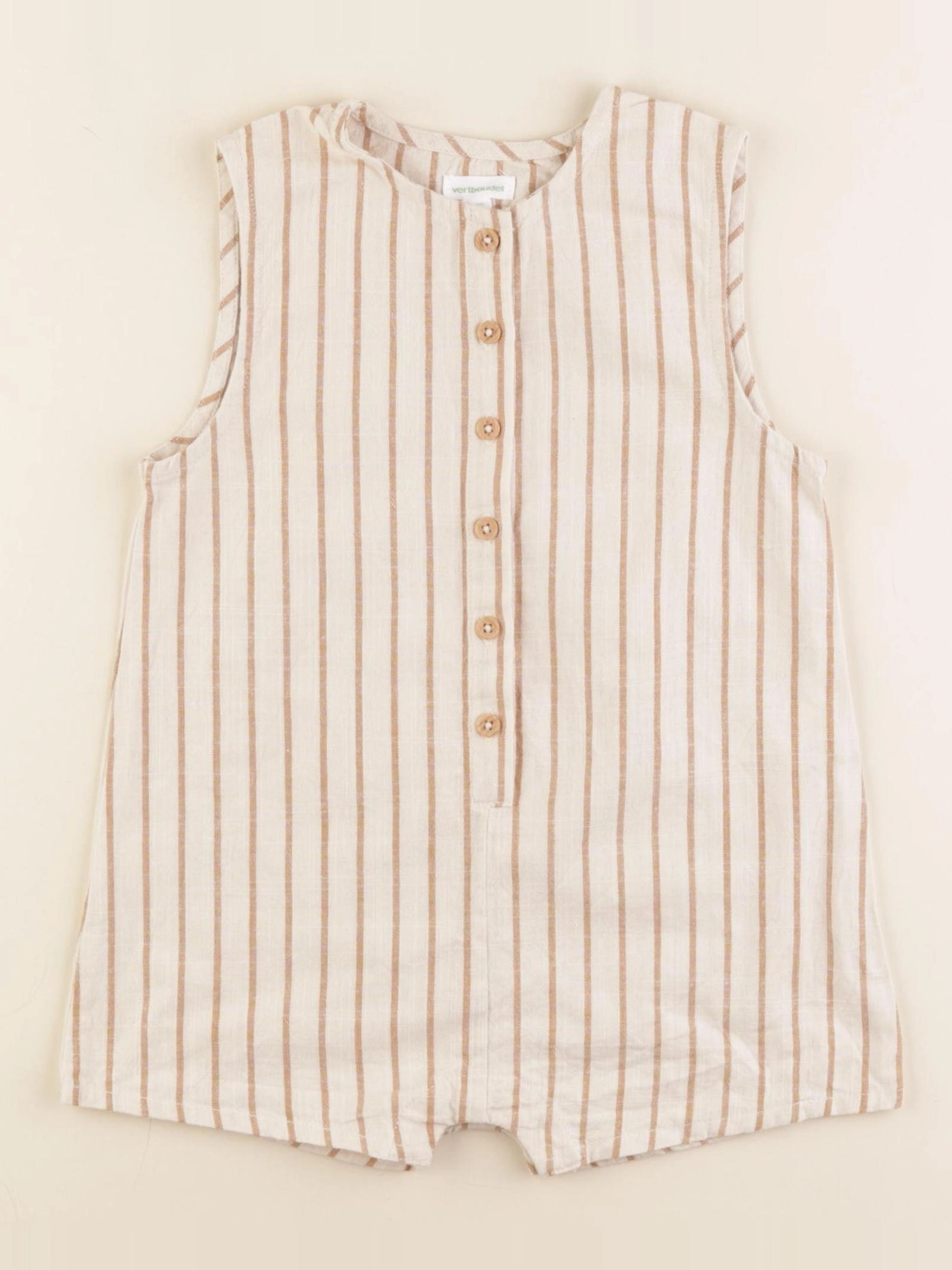 Vertbaudet - combinaison beige, marron - 36 mois