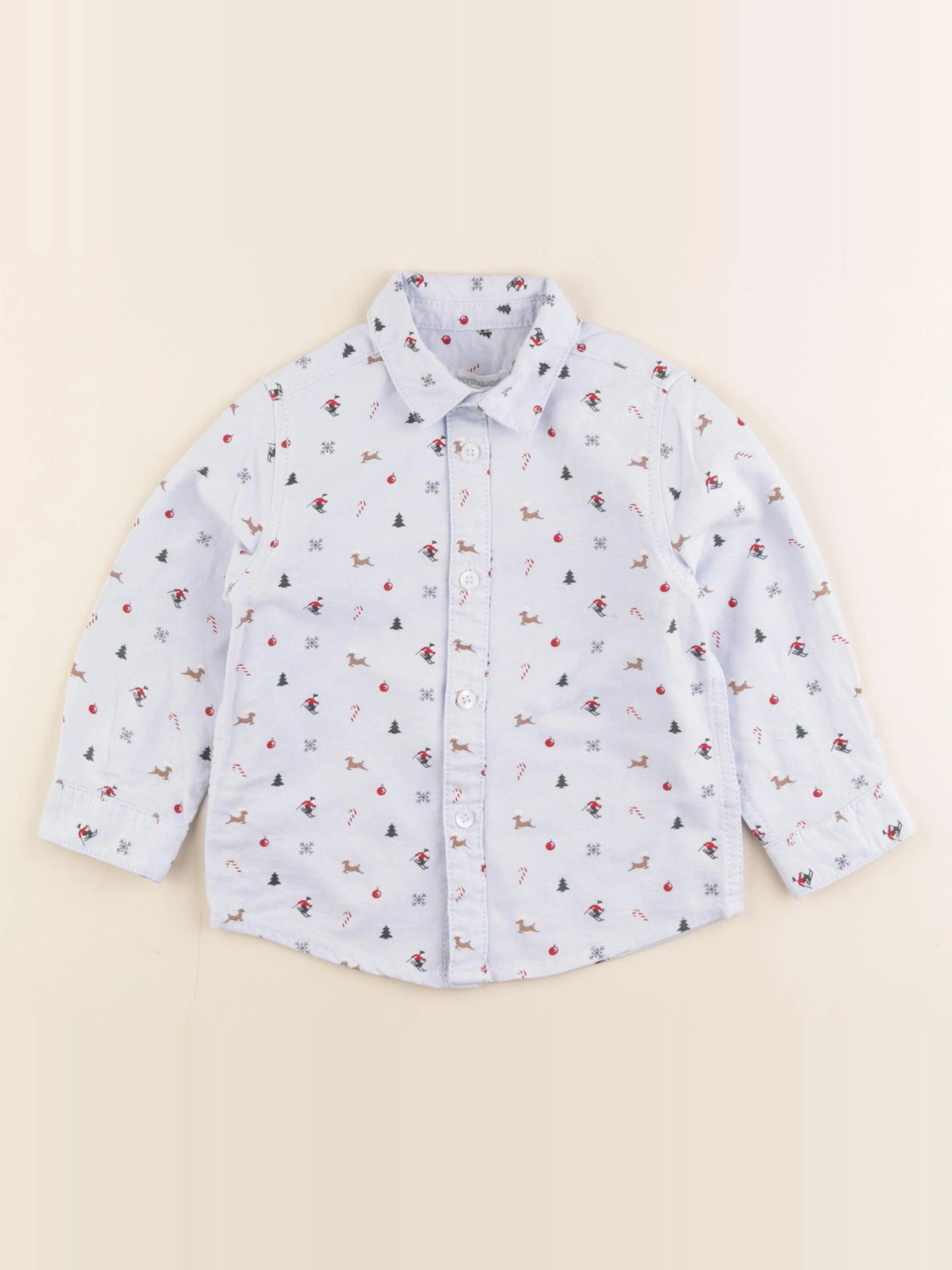 Vertbaudet - chemise bleu - 8 ans