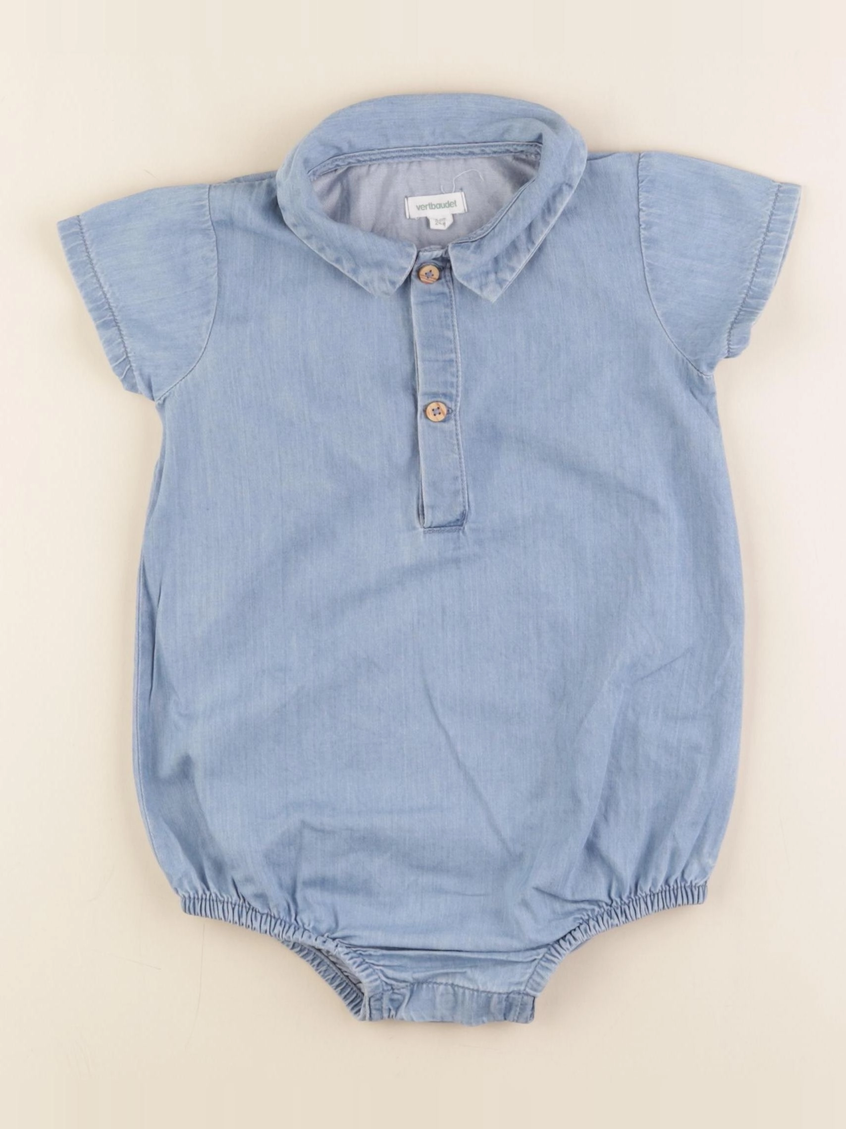 Vertbaudet - combinaison bleu - 24 mois