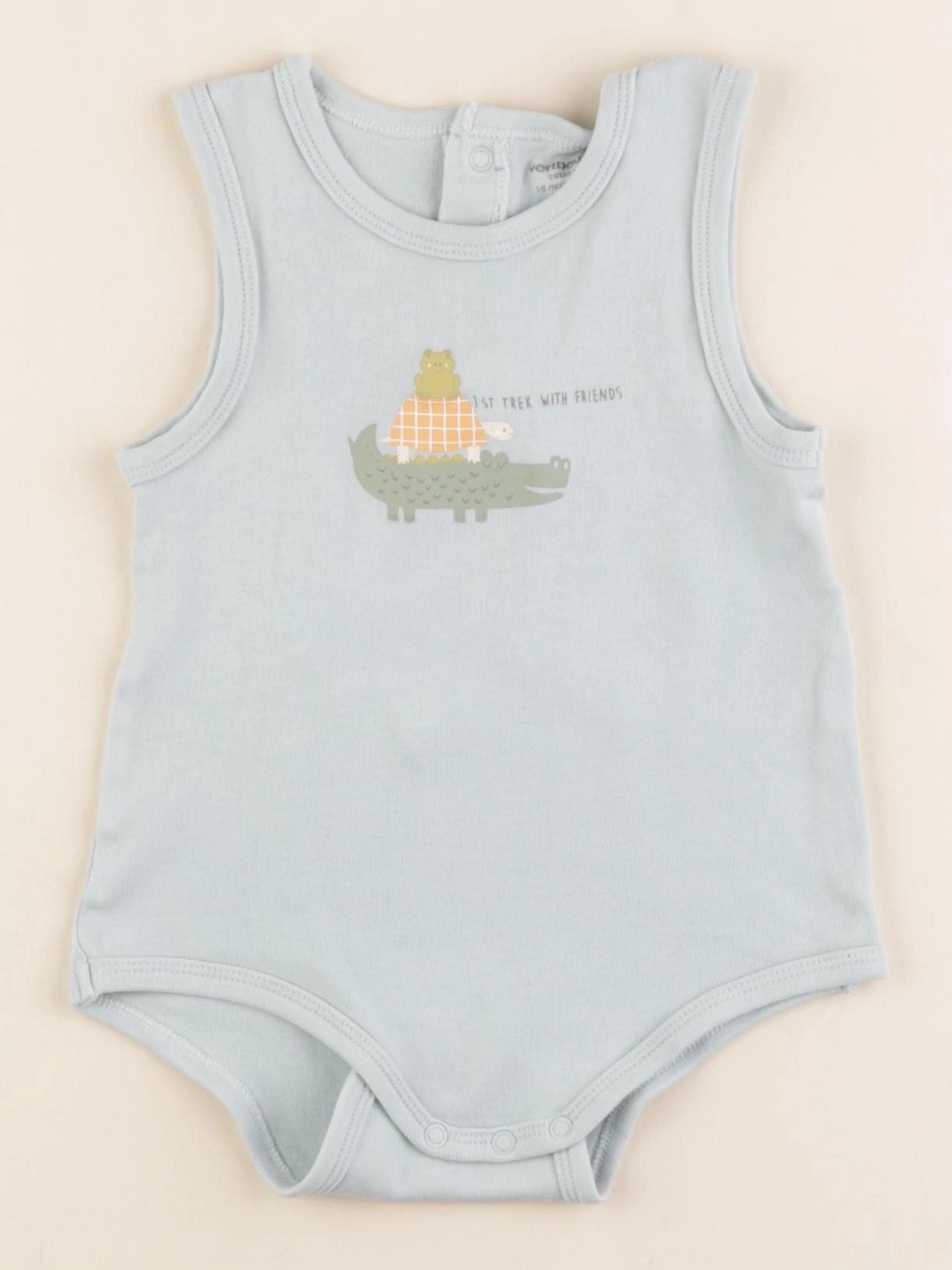 Vertbaudet - body bleu - 18 mois