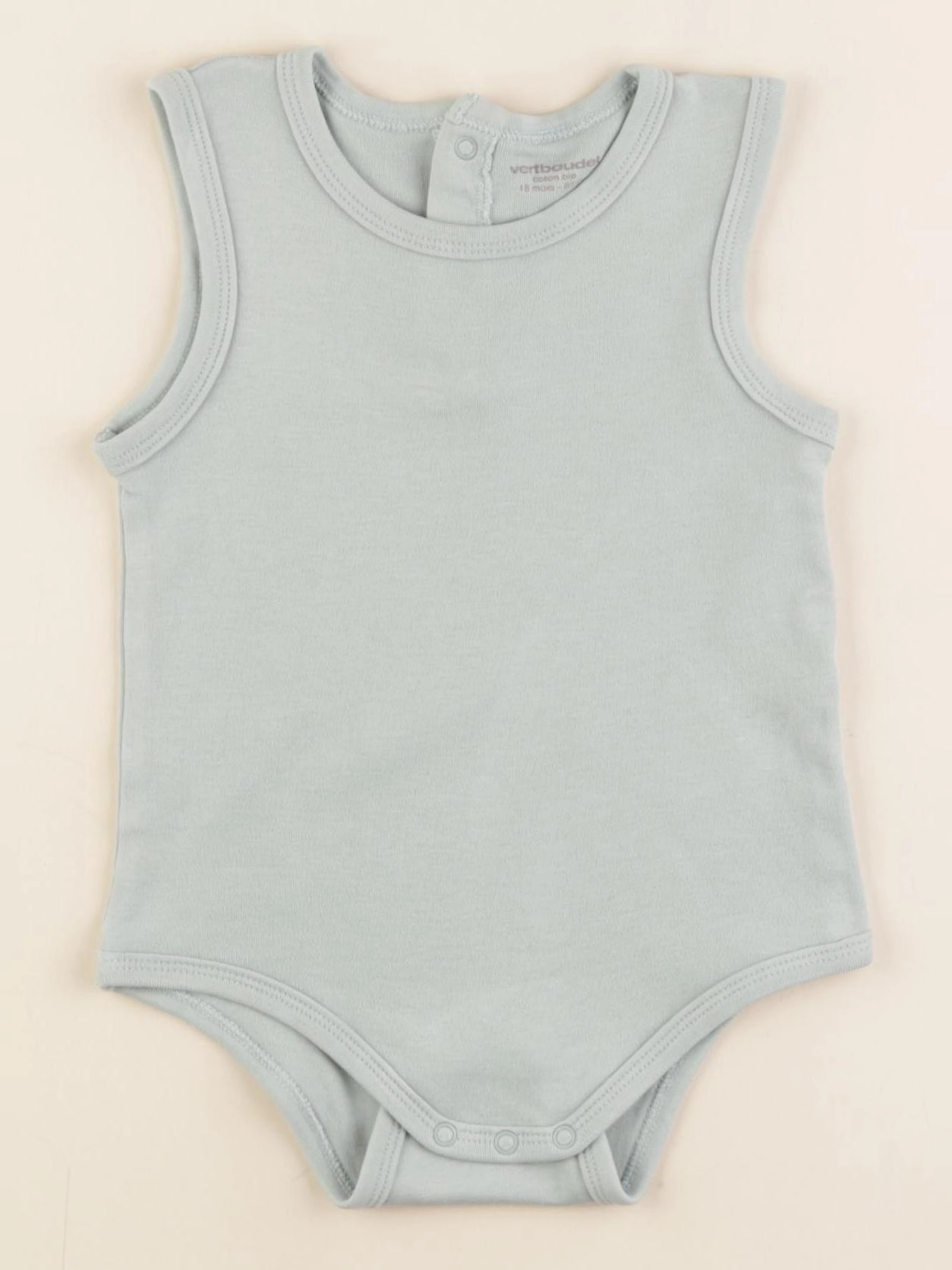 Vertbaudet - body vert - 18 mois