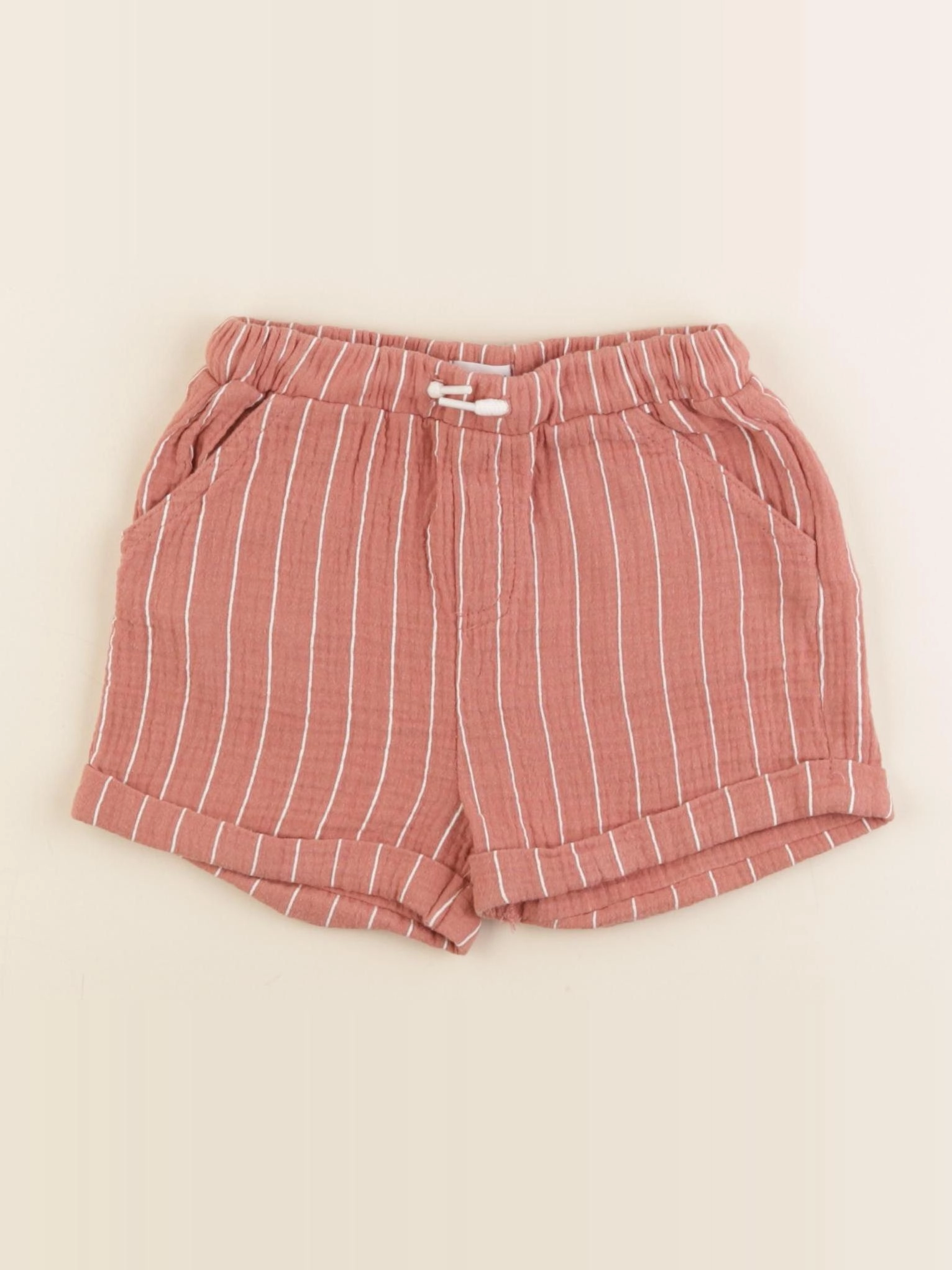 Vertbaudet - short marron - 24 mois