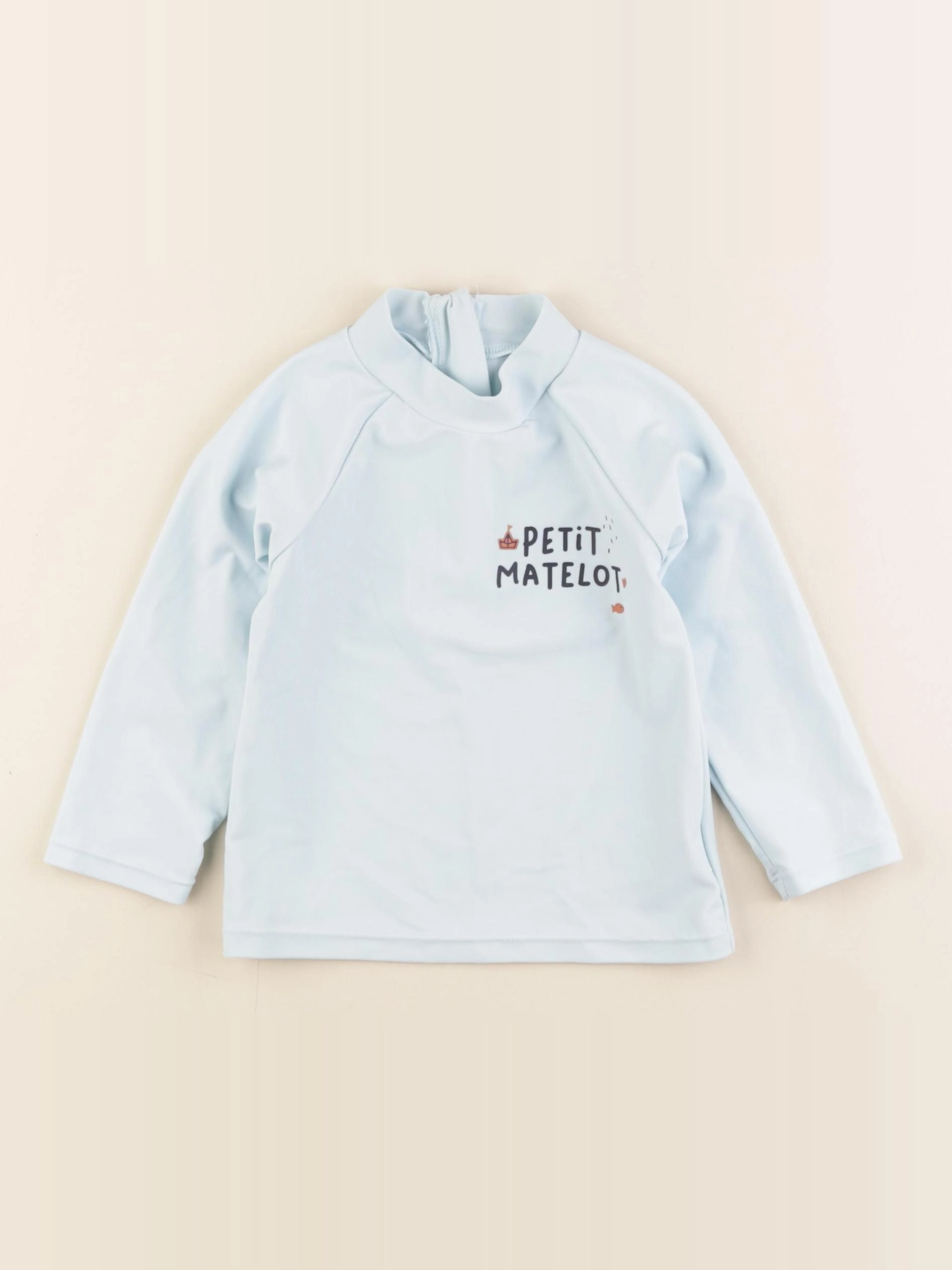 Vertbaudet - tee-shirt de bain bleu - 18 mois