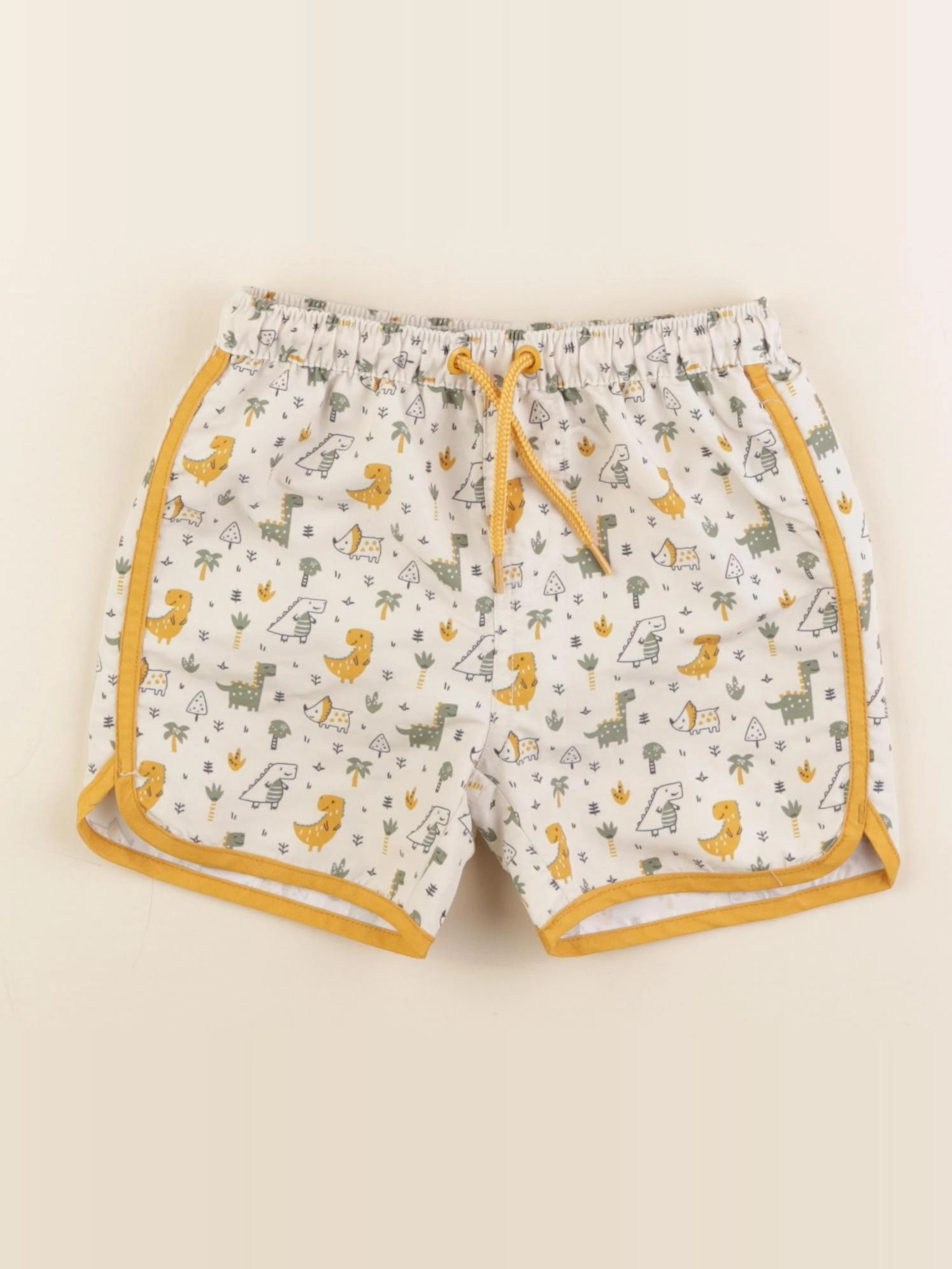 Vertbaudet - maillot de bain jaune, beige - 2 ans