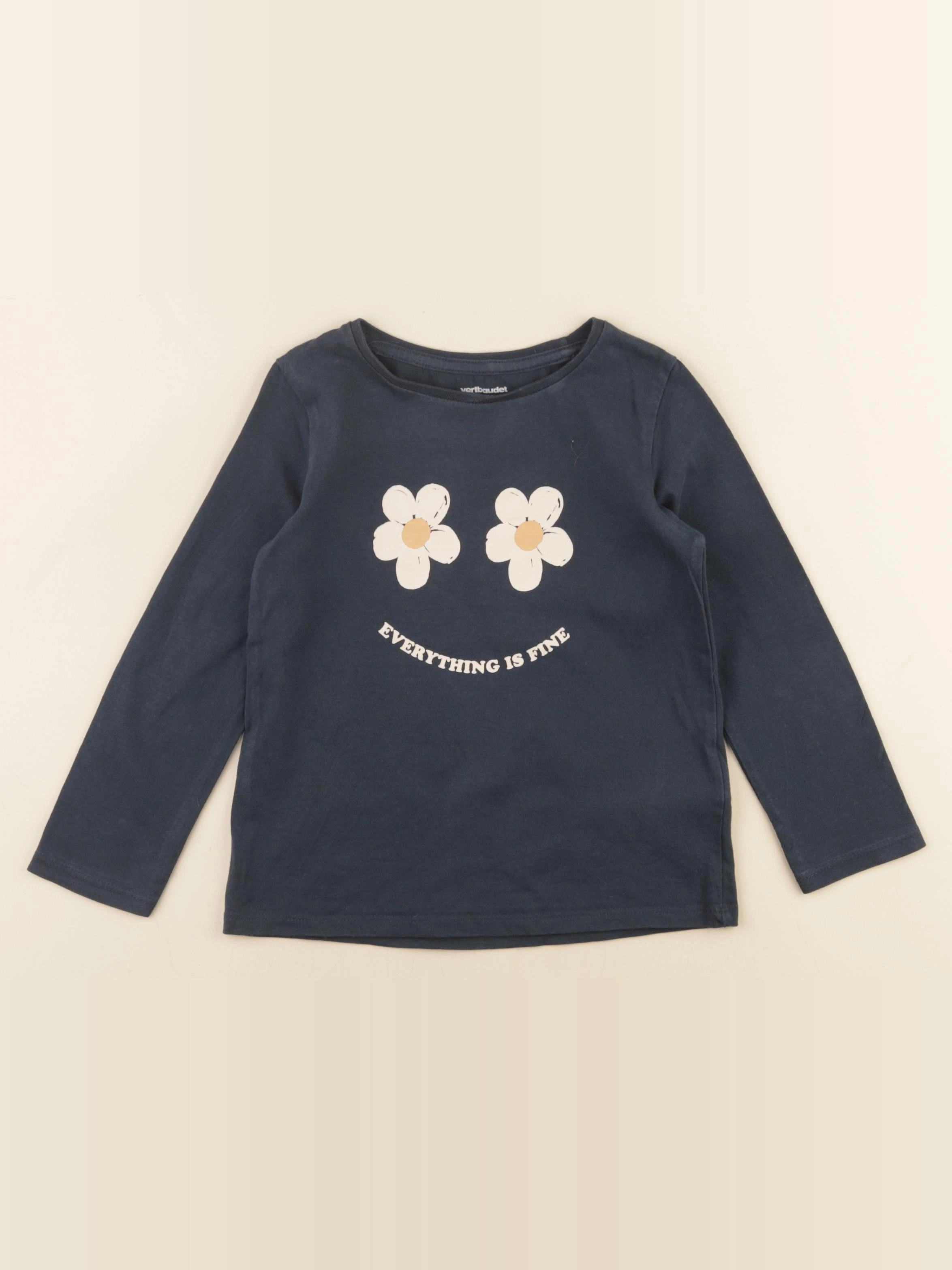 Vertbaudet - tee-shirt bleu - 4 ans