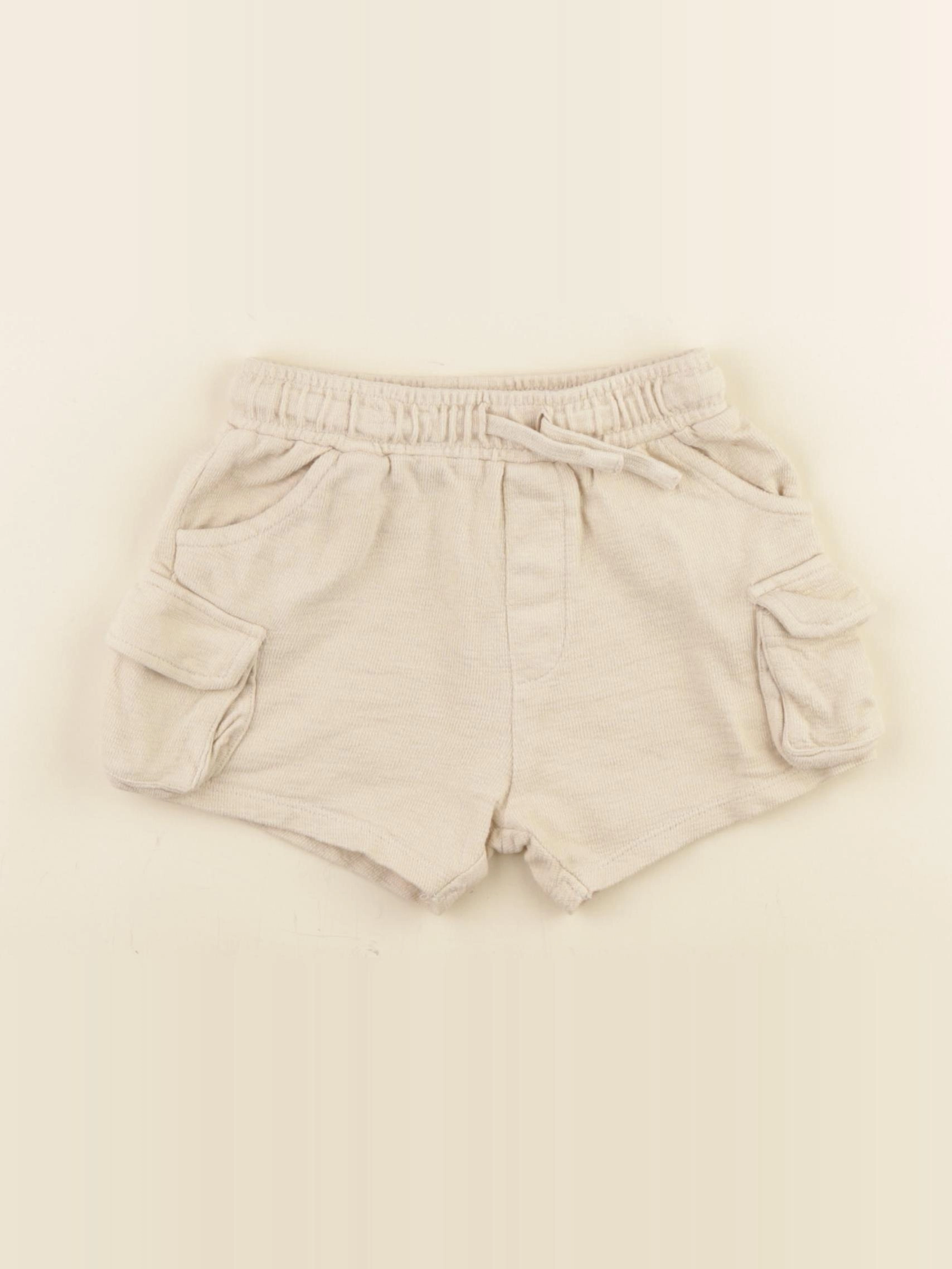 Vertbaudet - short beige - 18 mois