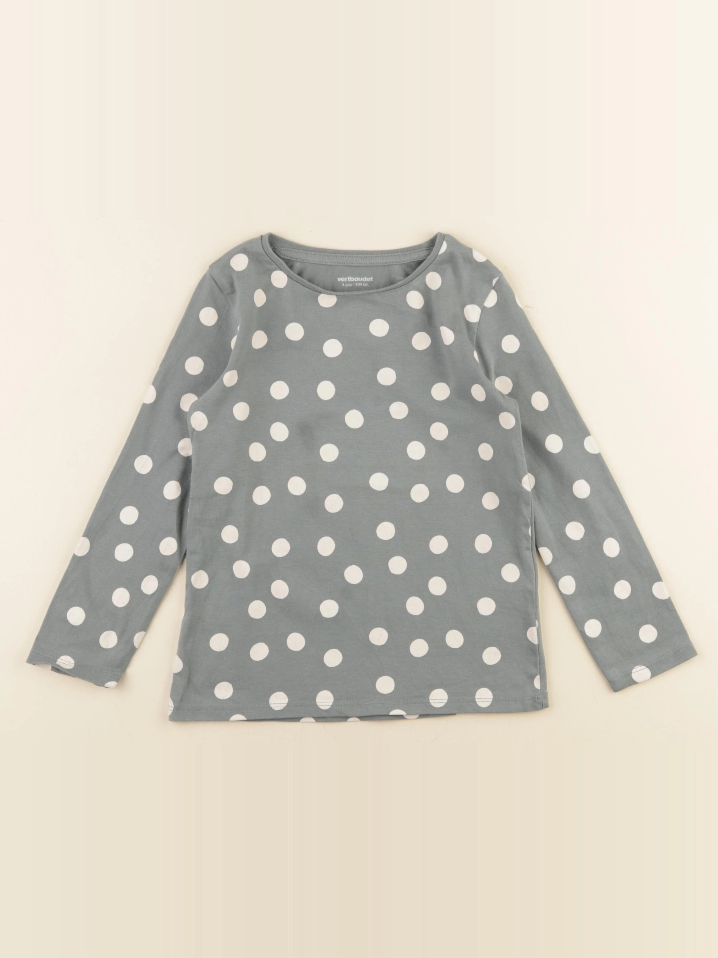 Vertbaudet - tee-shirt vert - 4 ans