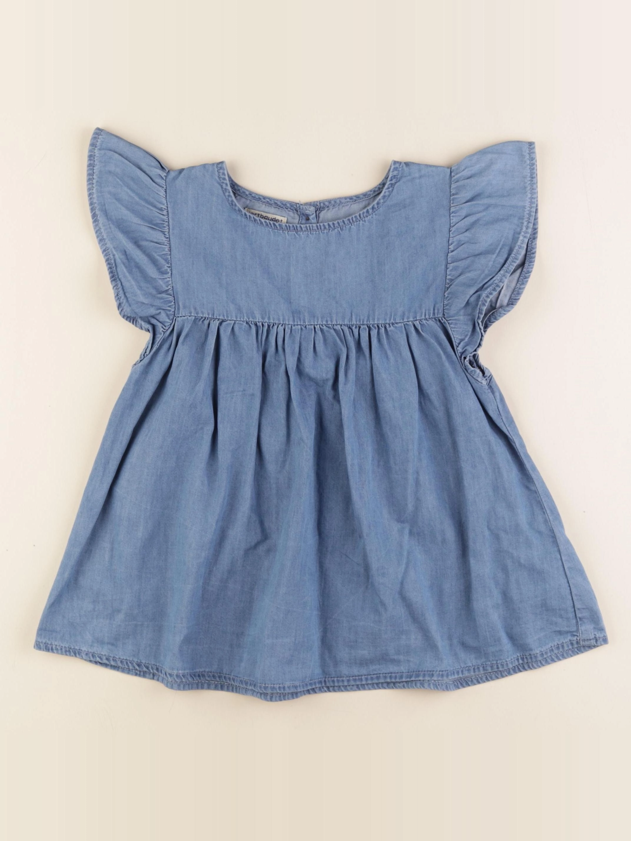 Vertbaudet - blouse bleu - 8 ans