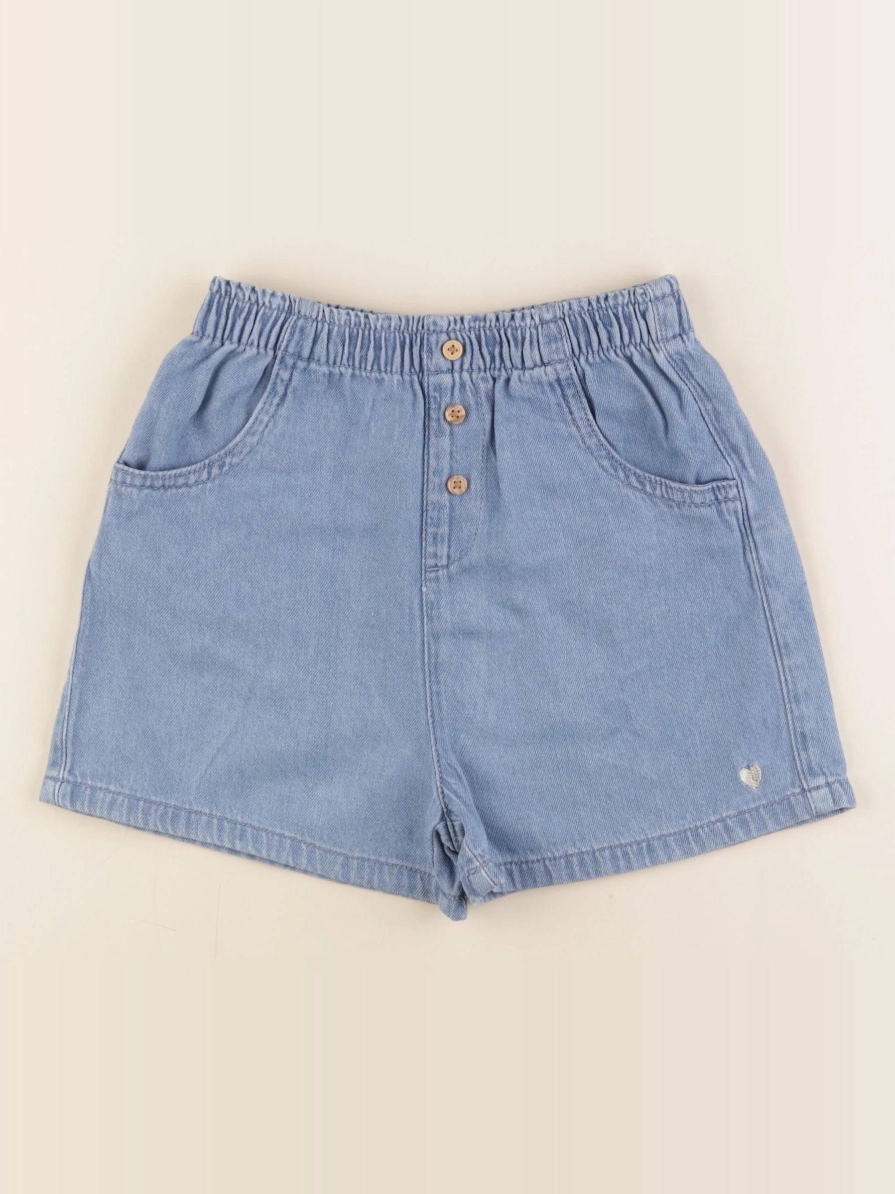 Vertbaudet - short bleu - 7 ans