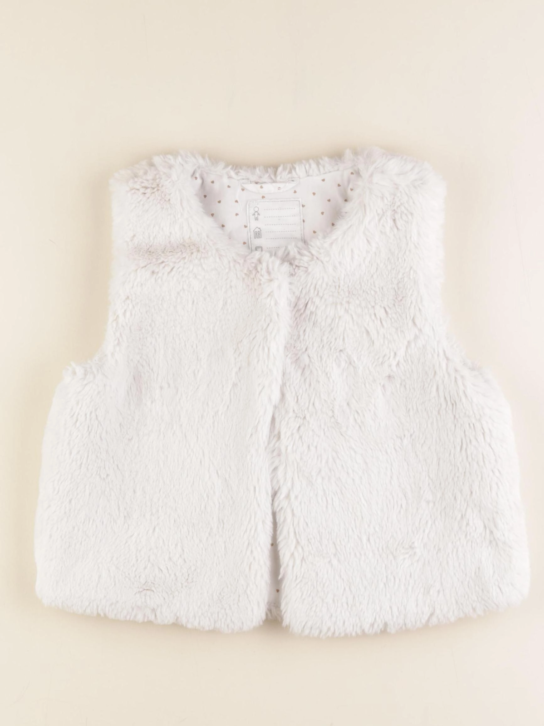Vertbaudet - gilet blanc - 8 ans