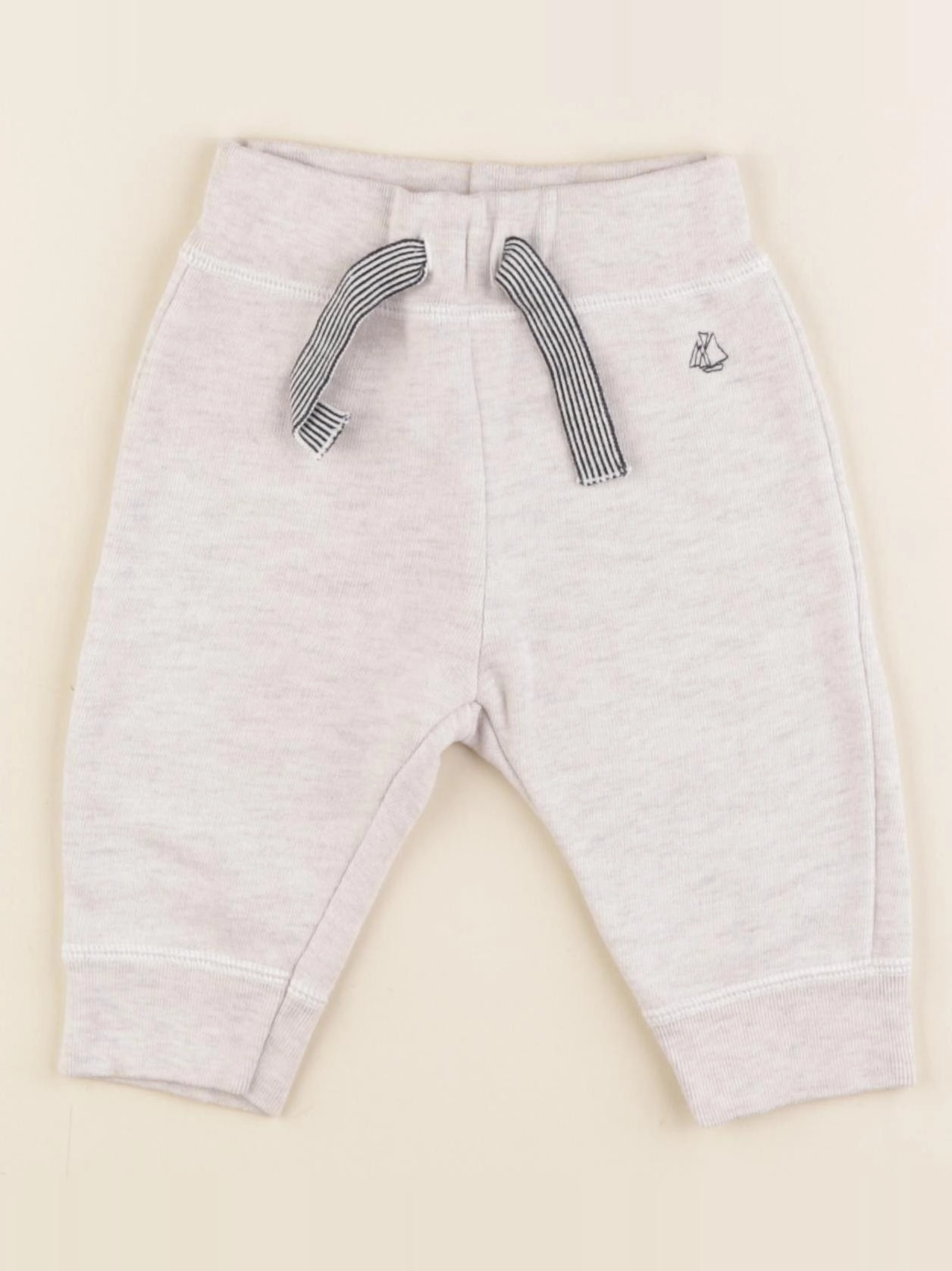 Petit Bateau - pantalon gris - 3 mois